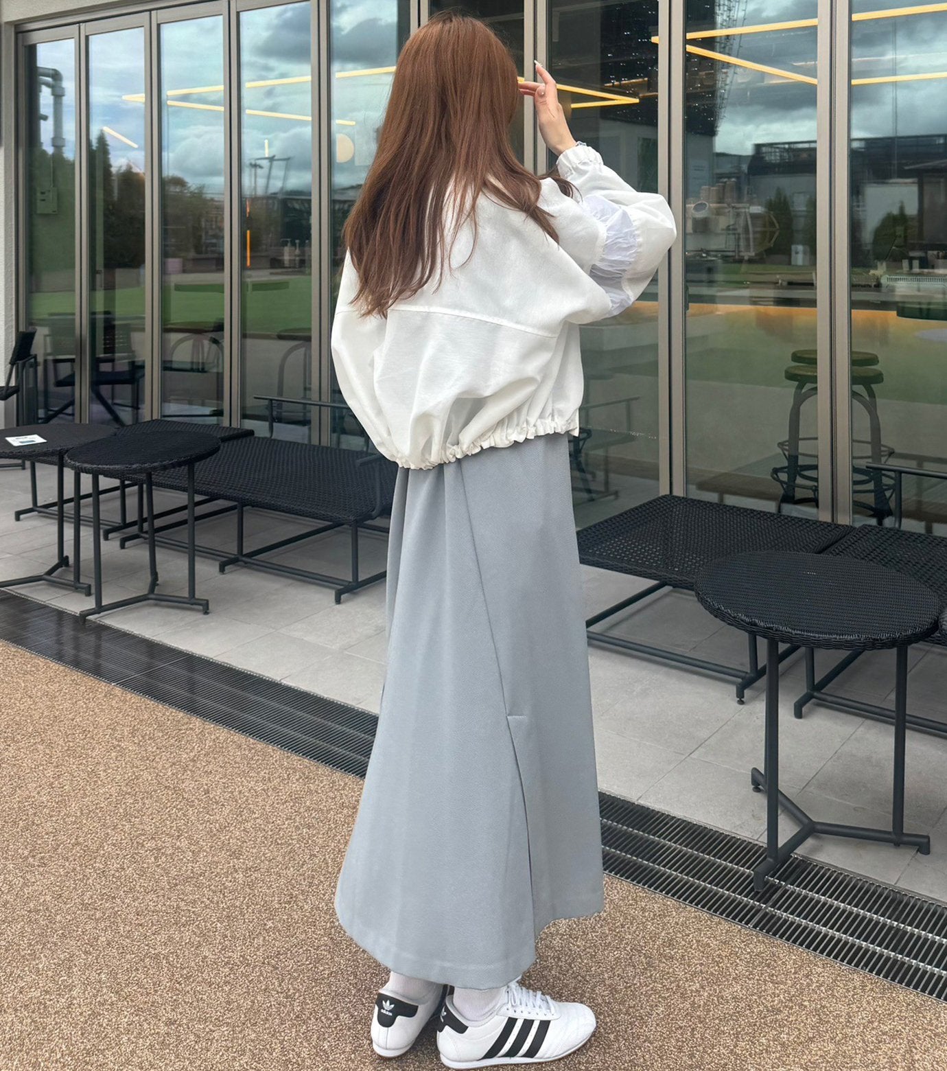 Sleeveless Twill A-line Dress