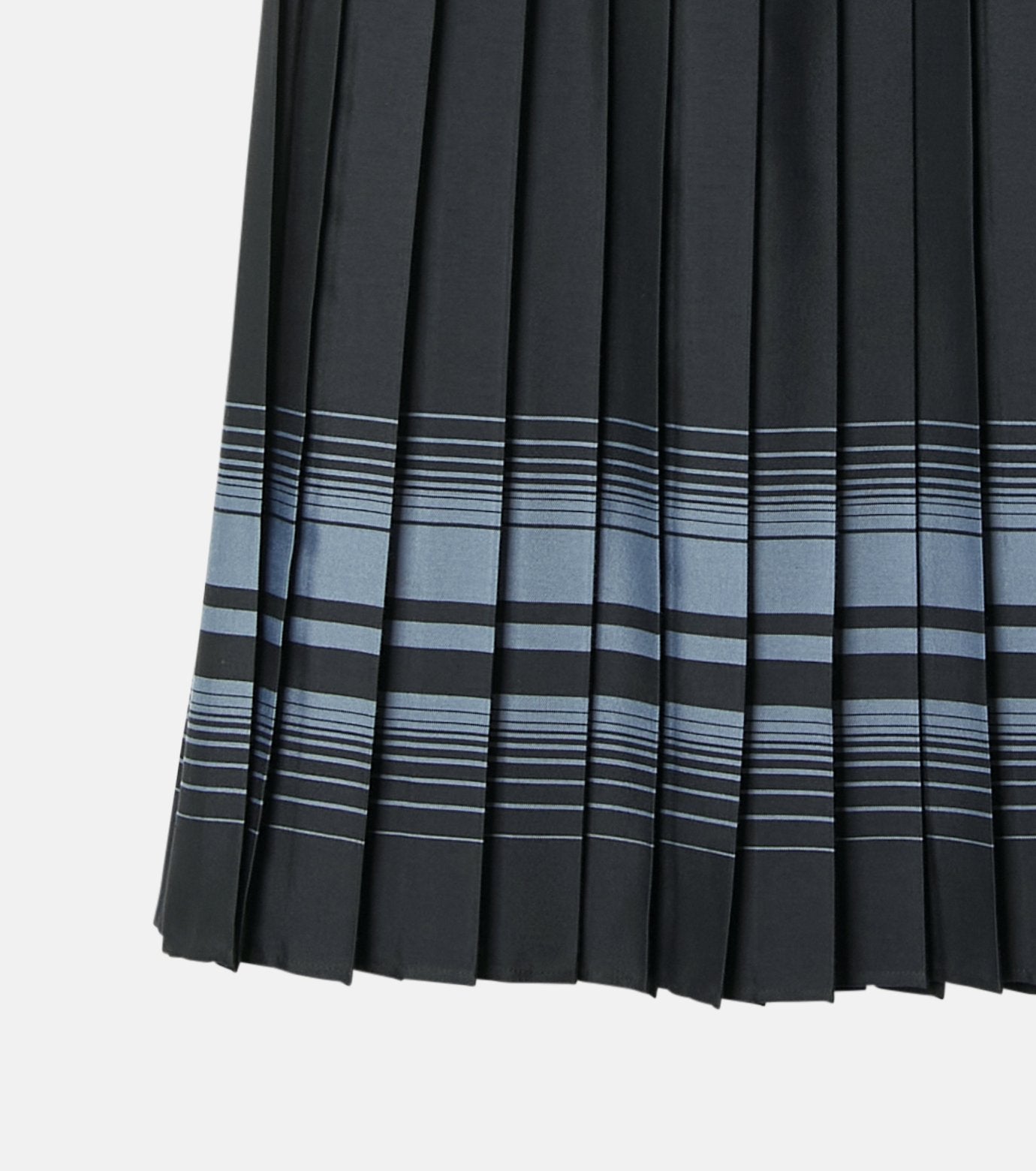 Pleated Skirt w/Multi-Striped Print