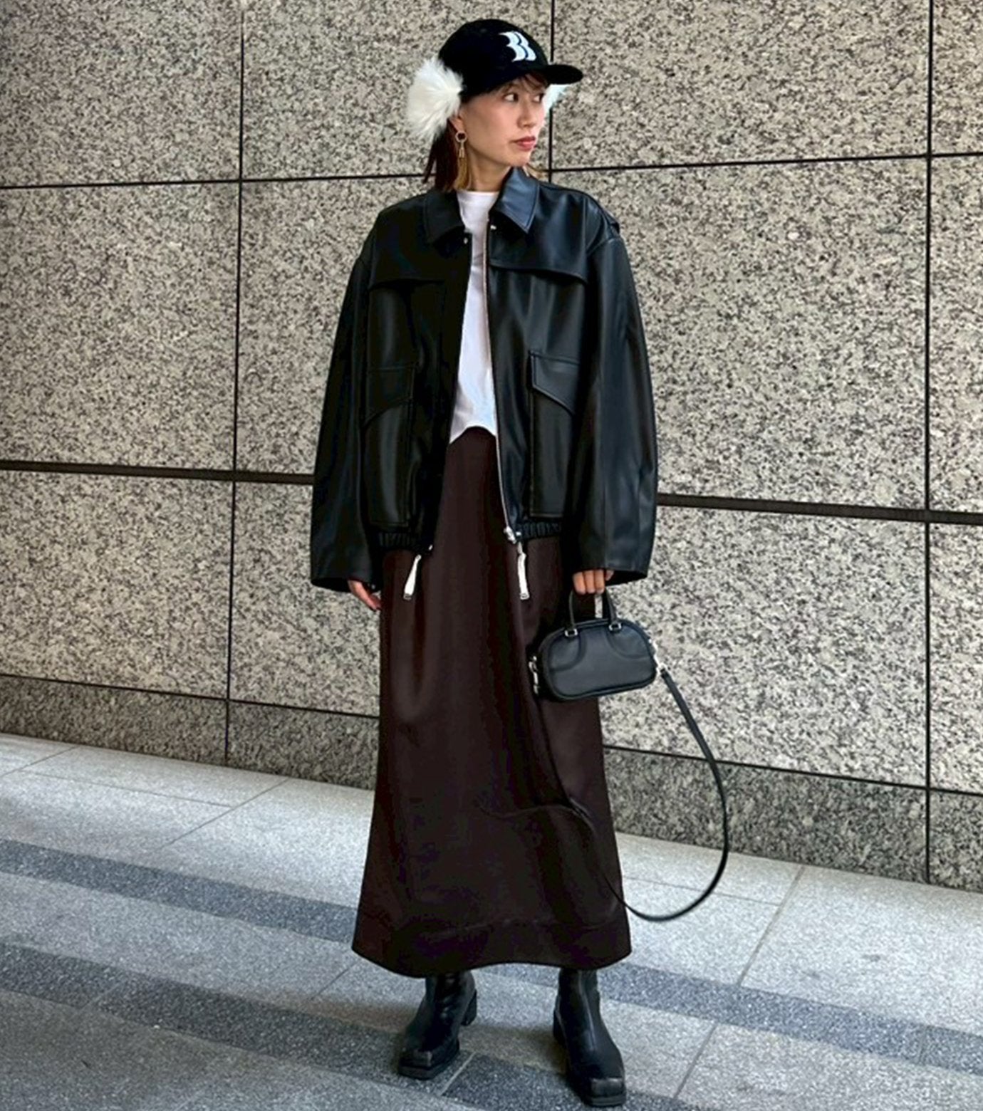 Tucked Satin Maxi Skirt