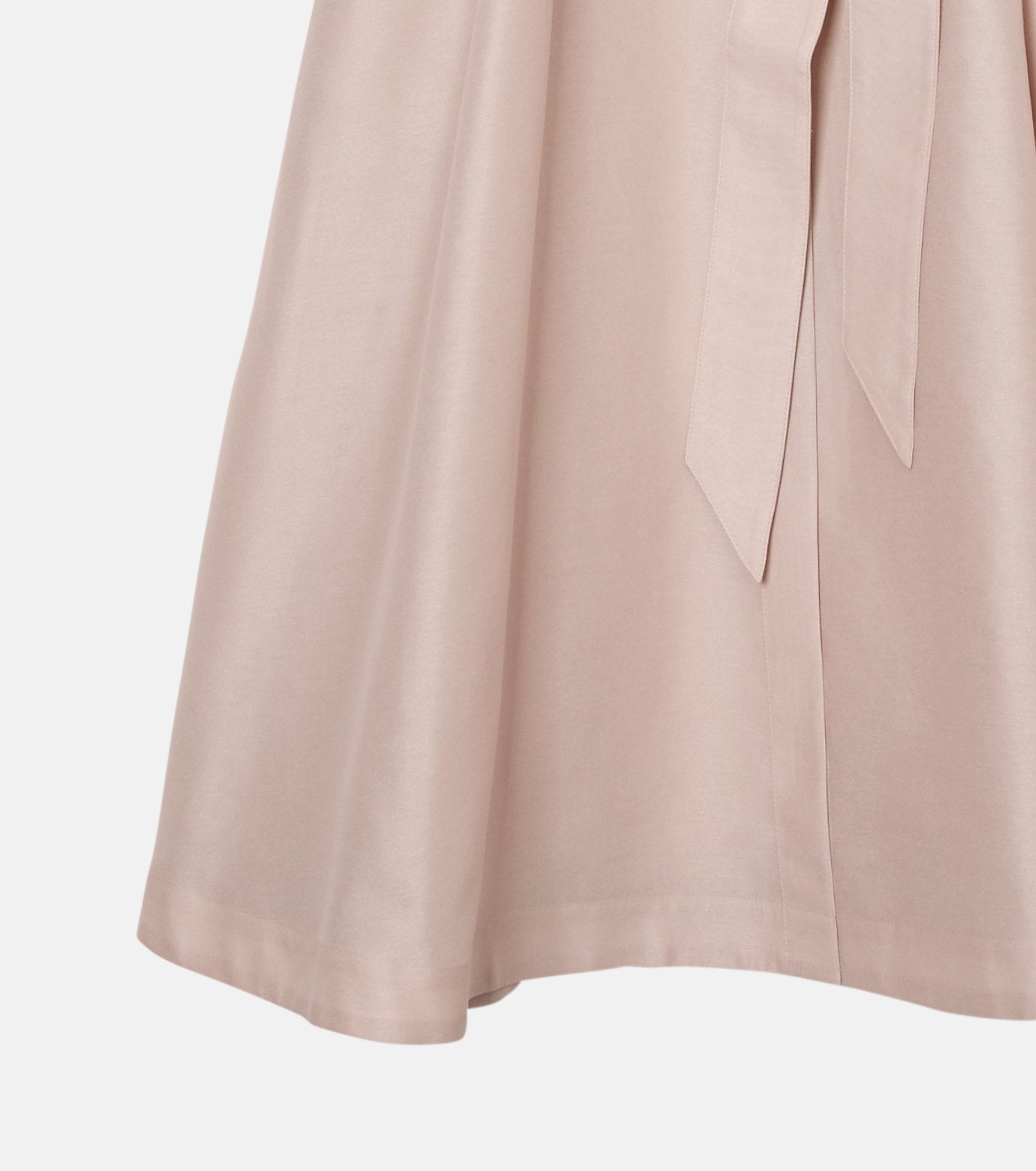 Organza Belted Shirt Dress