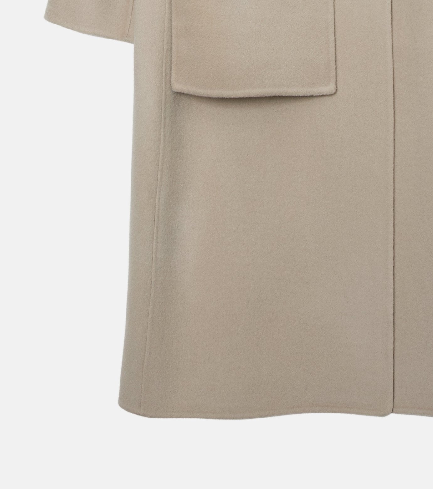 Double-Face Wrap Coat w/Matching Scarf