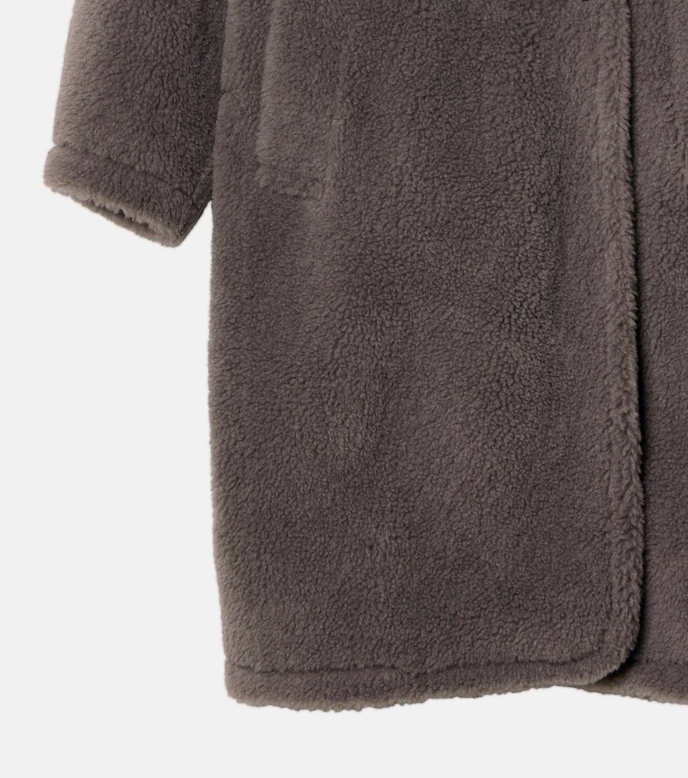 Faux Shearling Cocoon Coat