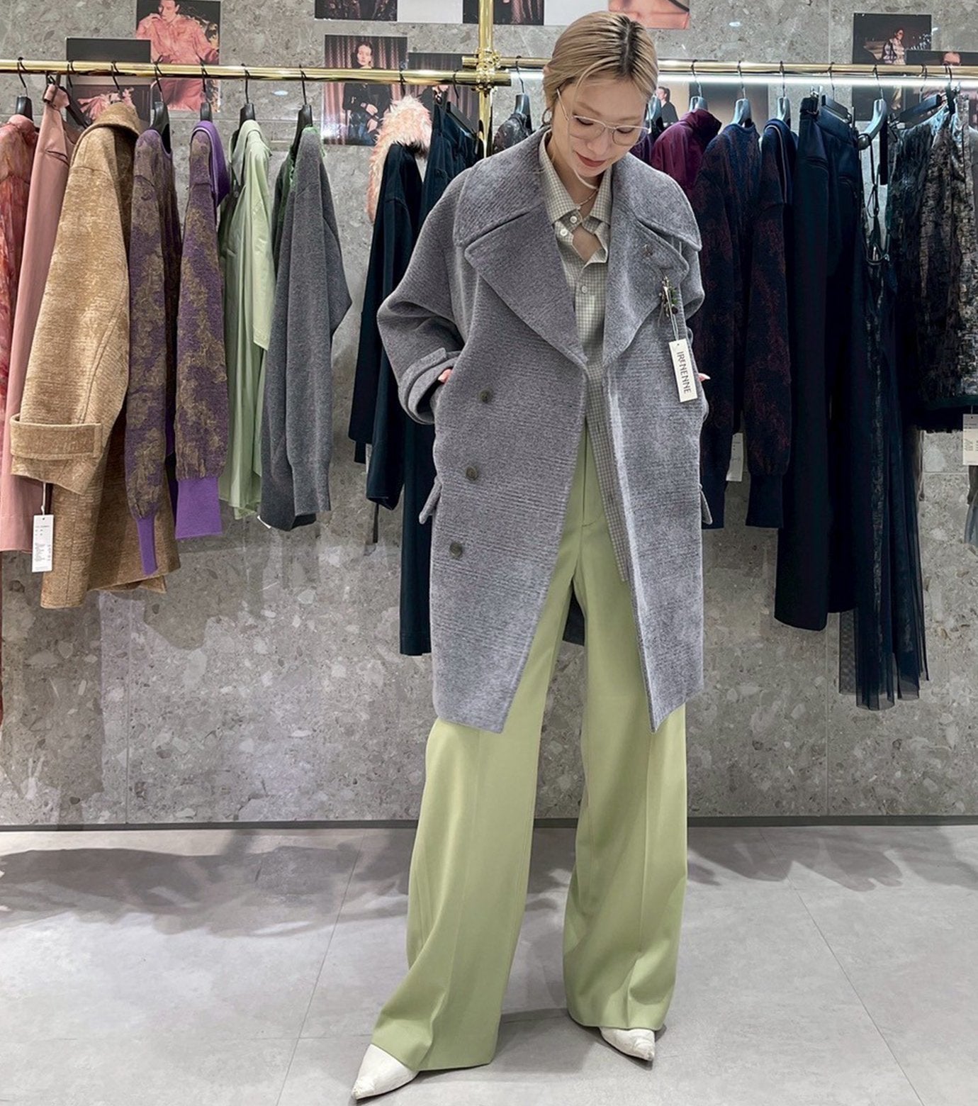 Needle-Punched Velvet Over Coat