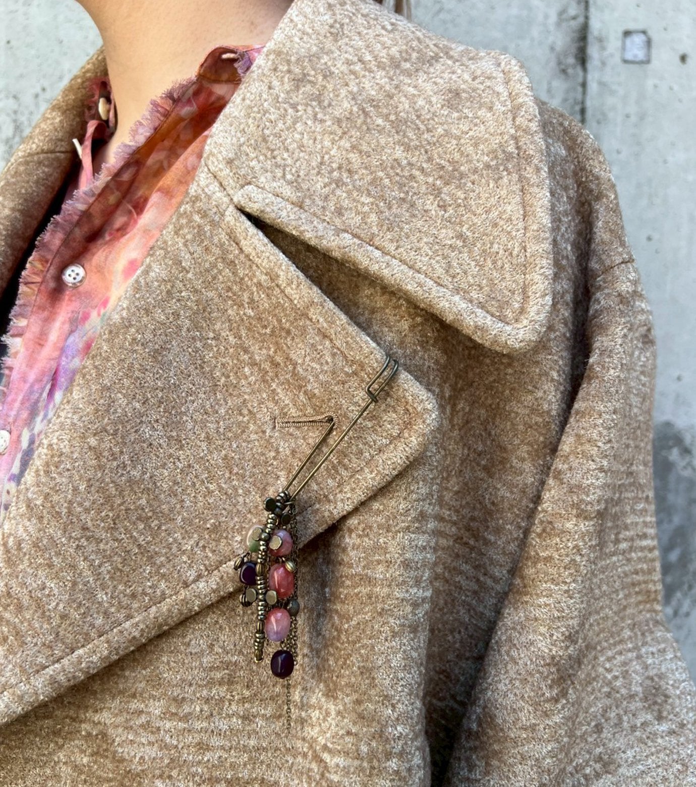 Needle-Punched Velvet Over Coat