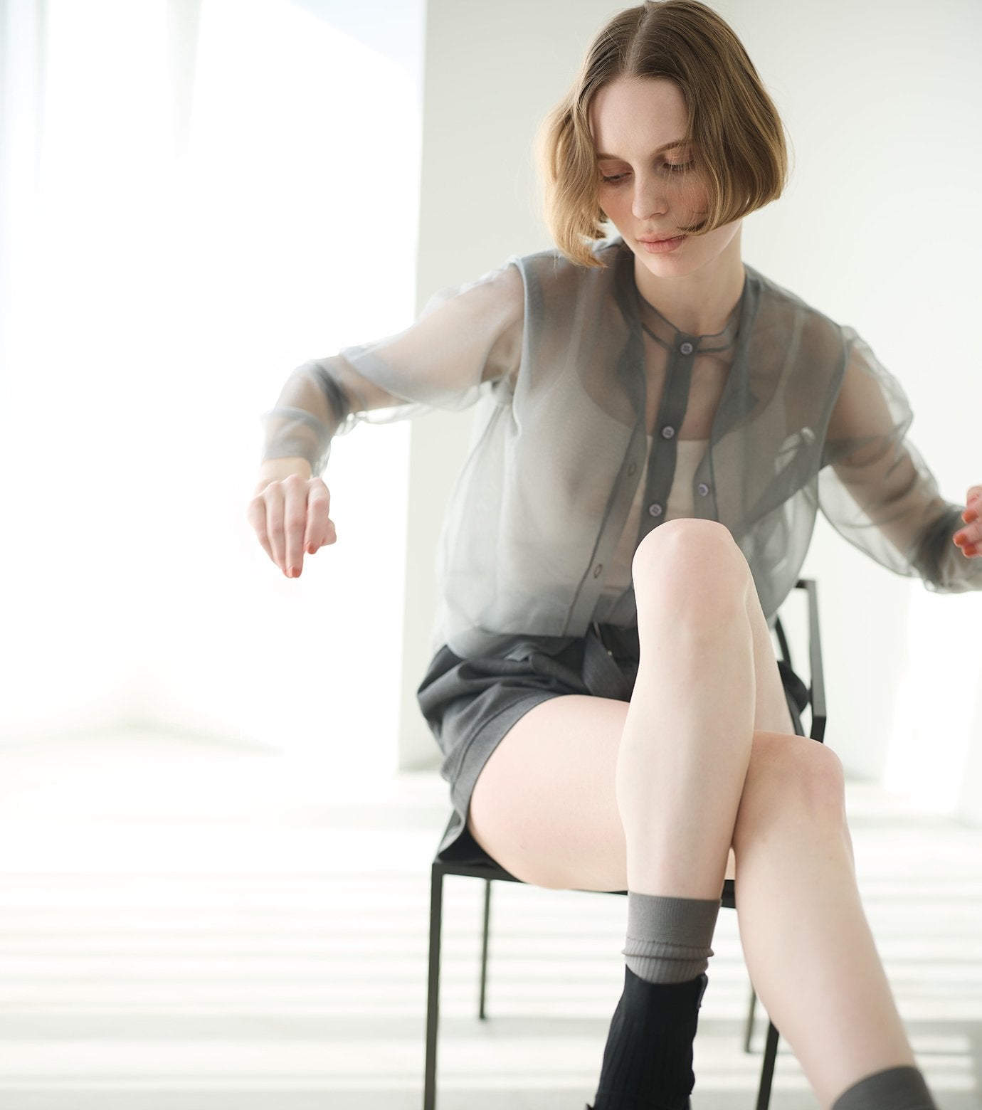 Sheer Layered Cardigan