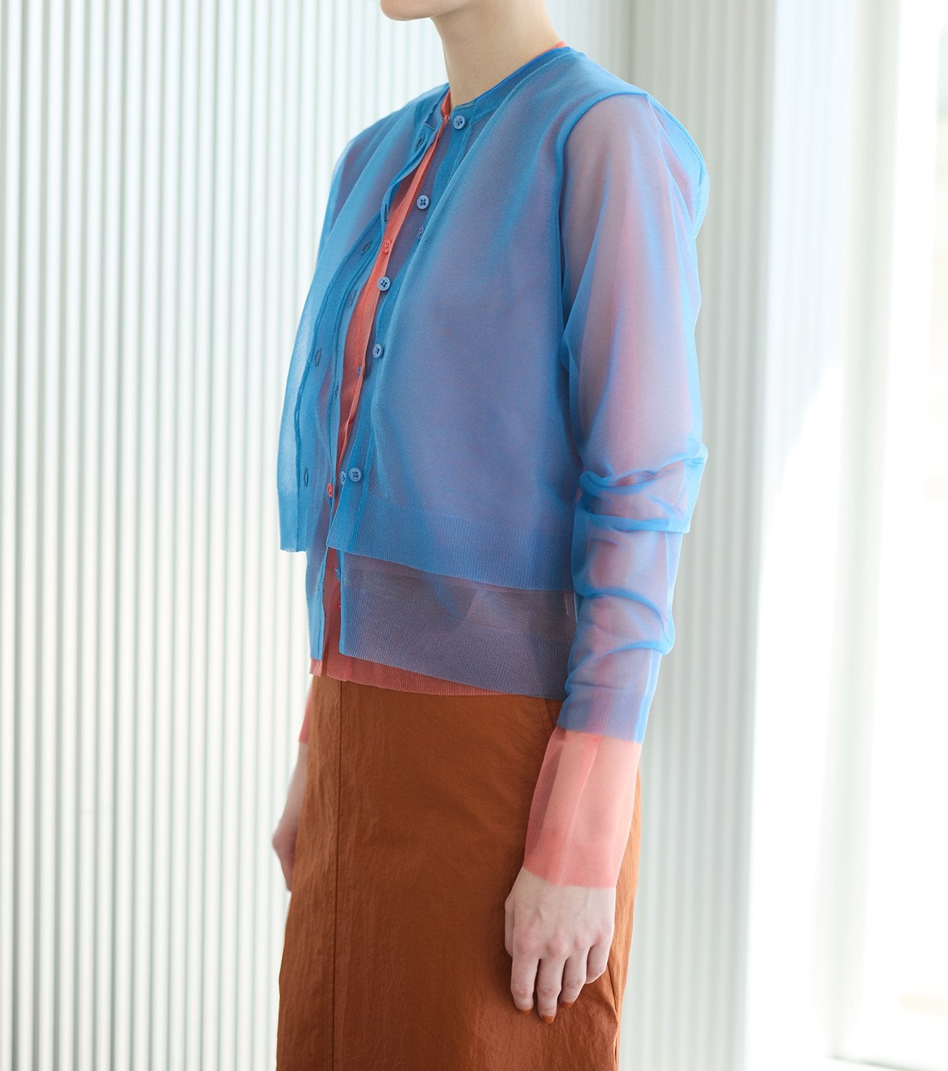 Sheer Layered Cardigan
