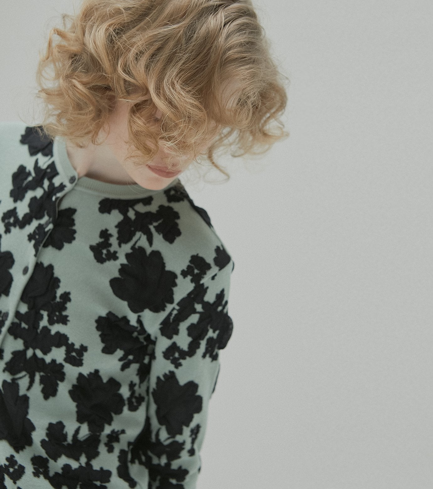 Flower Jacquard Cardigan
