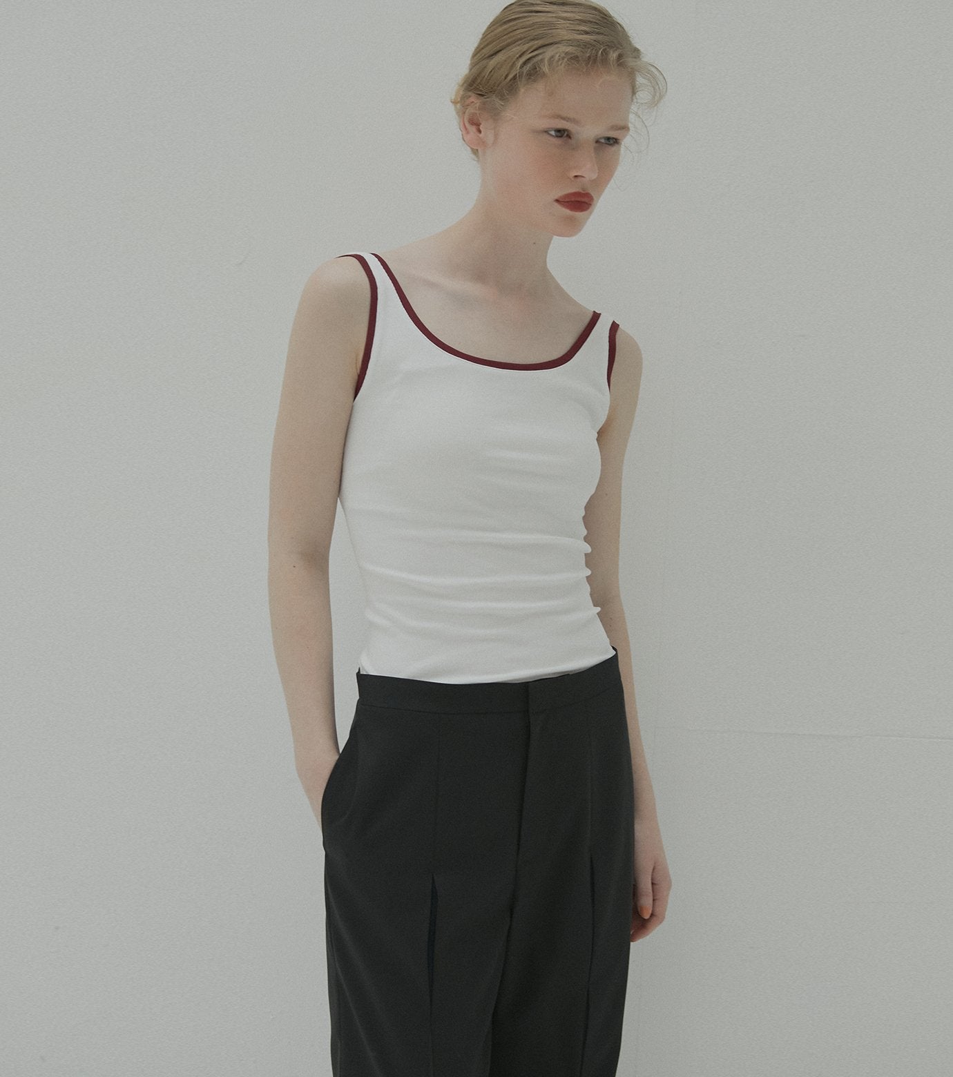 Color Trimmed Tank Top