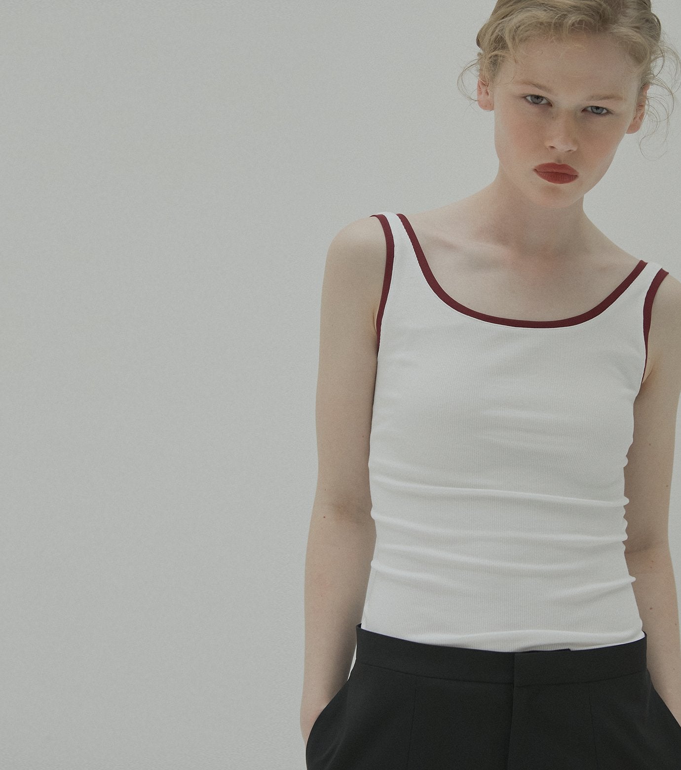 Color Trimmed Tank Top