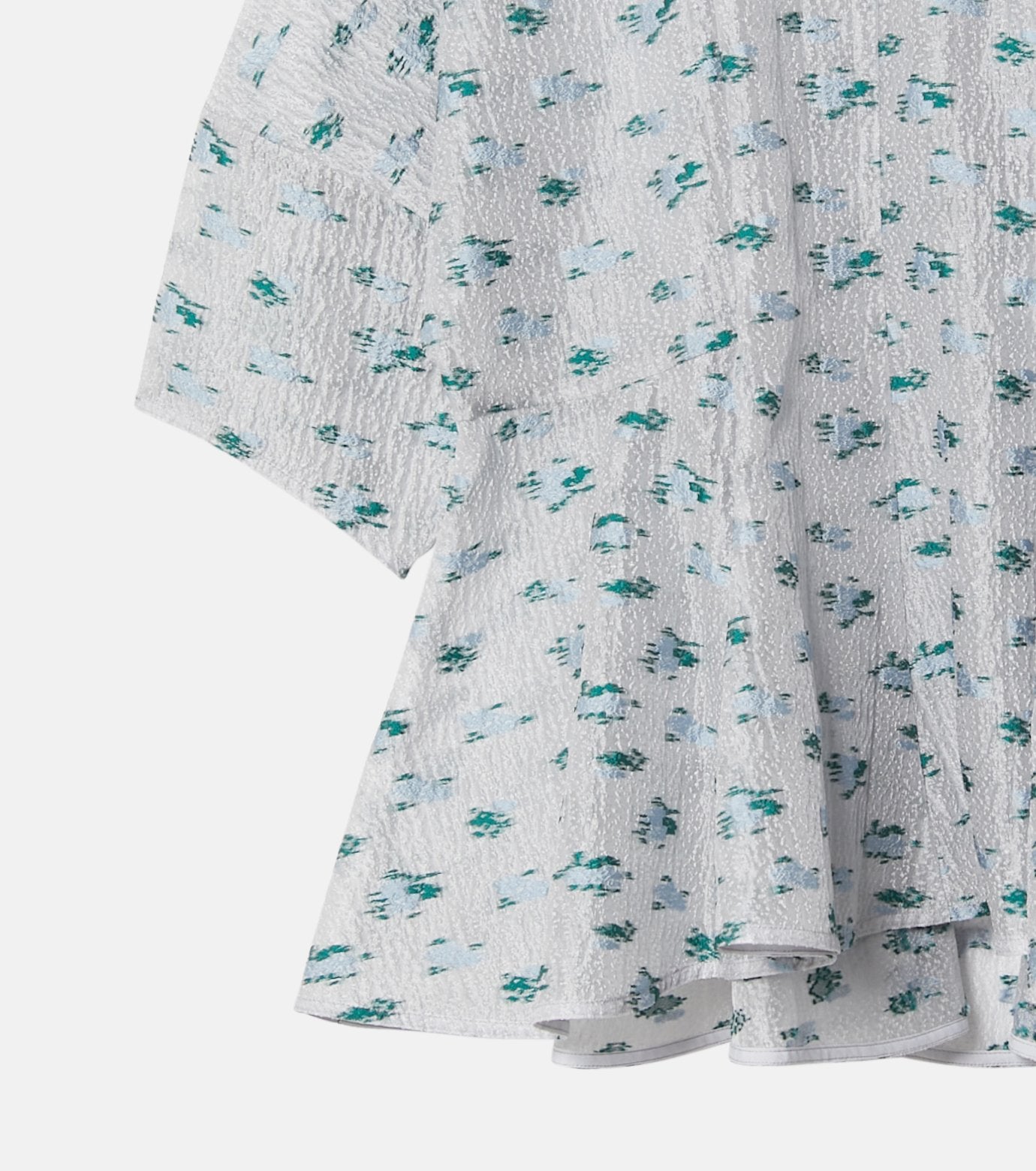 Flower Jacquard Blouse