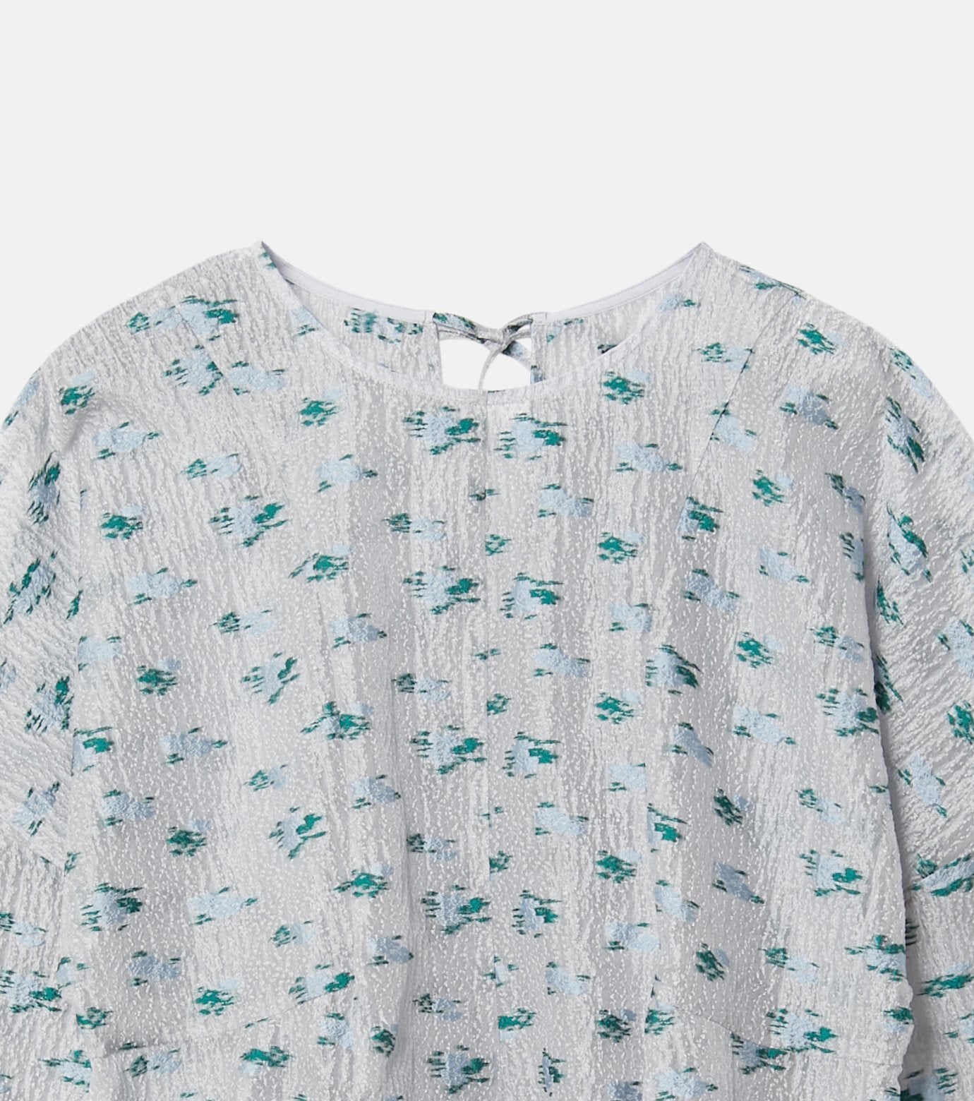 Flower Jacquard Blouse