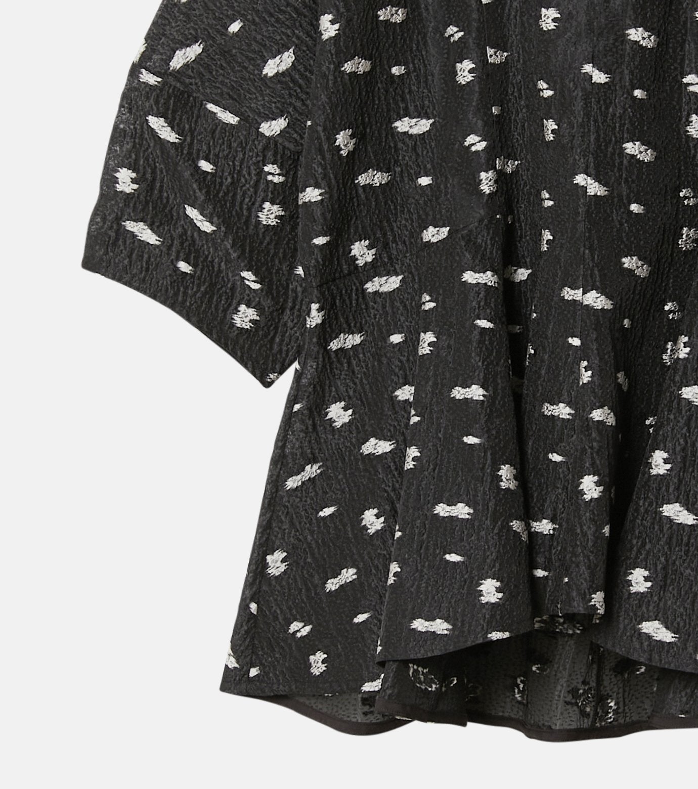 Flower Jacquard Blouse