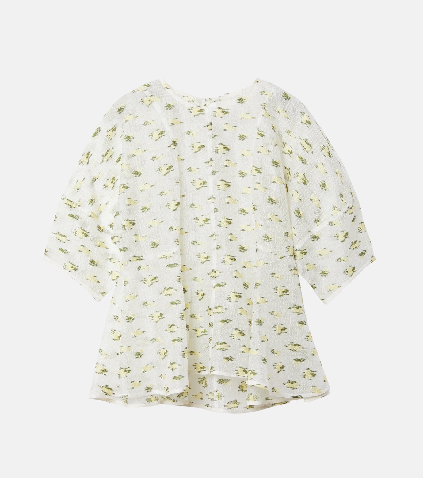 Flower Jacquard Blouse