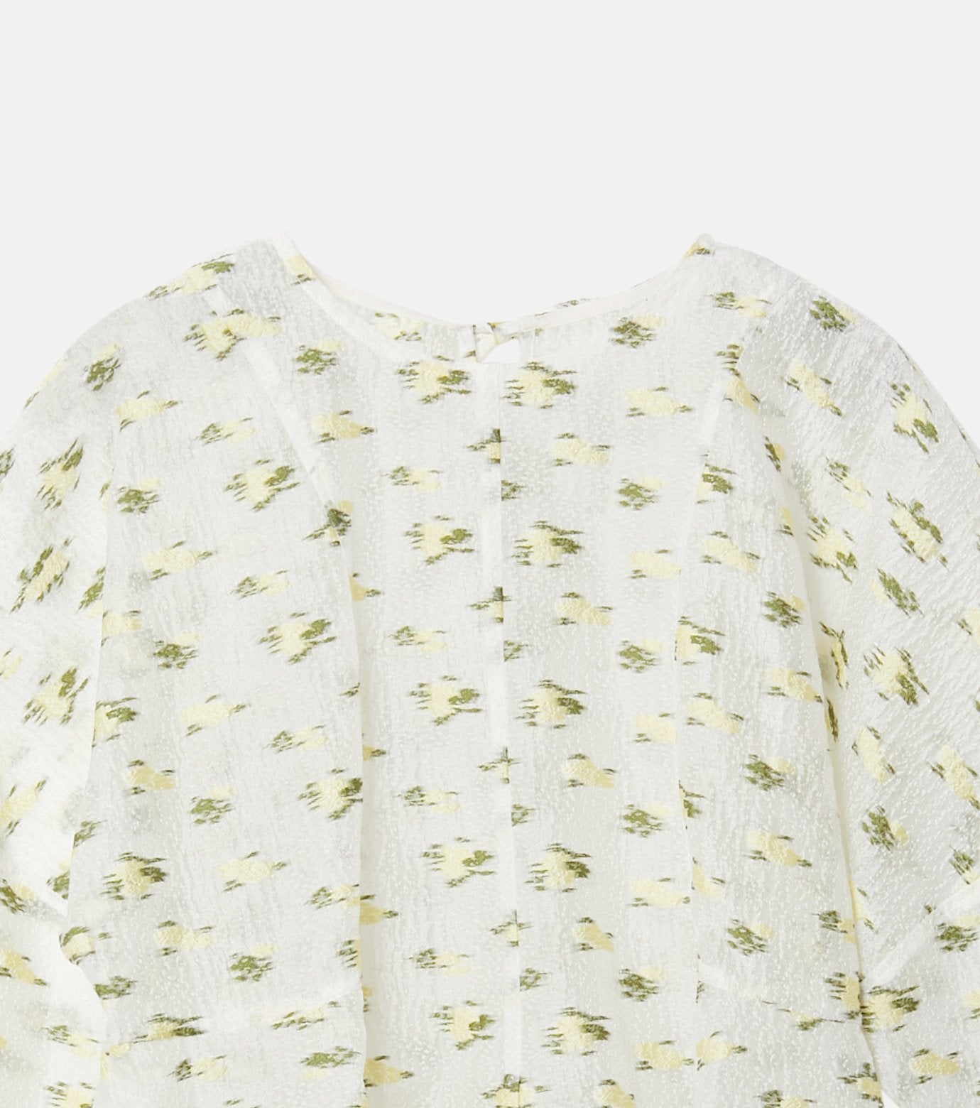 Flower Jacquard Blouse
