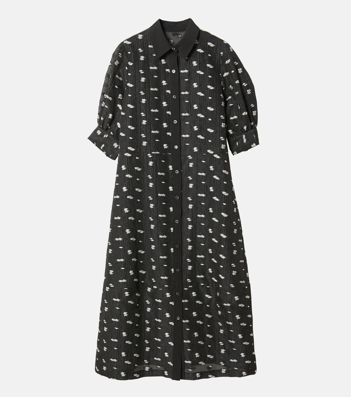 Flower Jacquard Dress