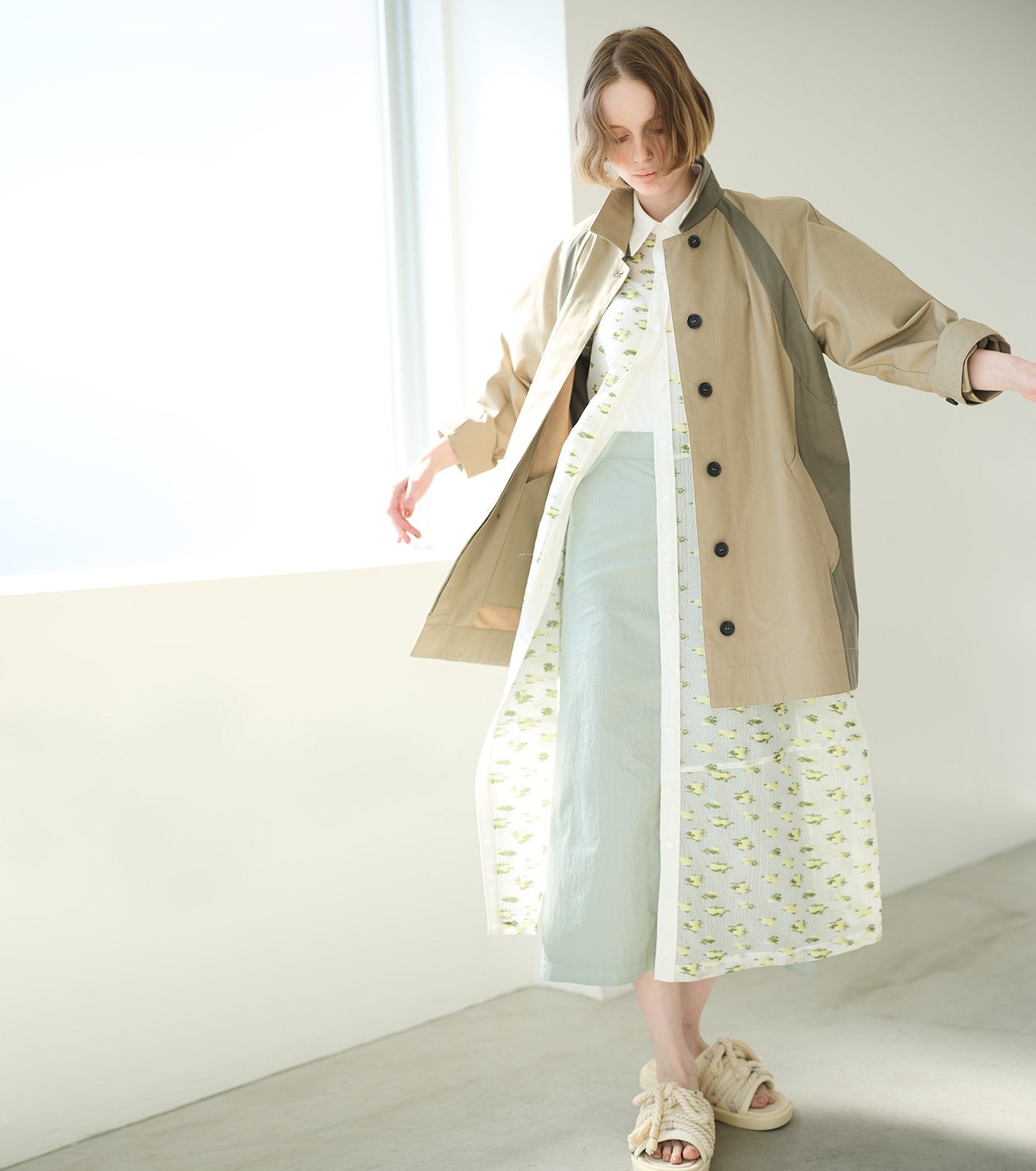 Flower Jacquard Dress