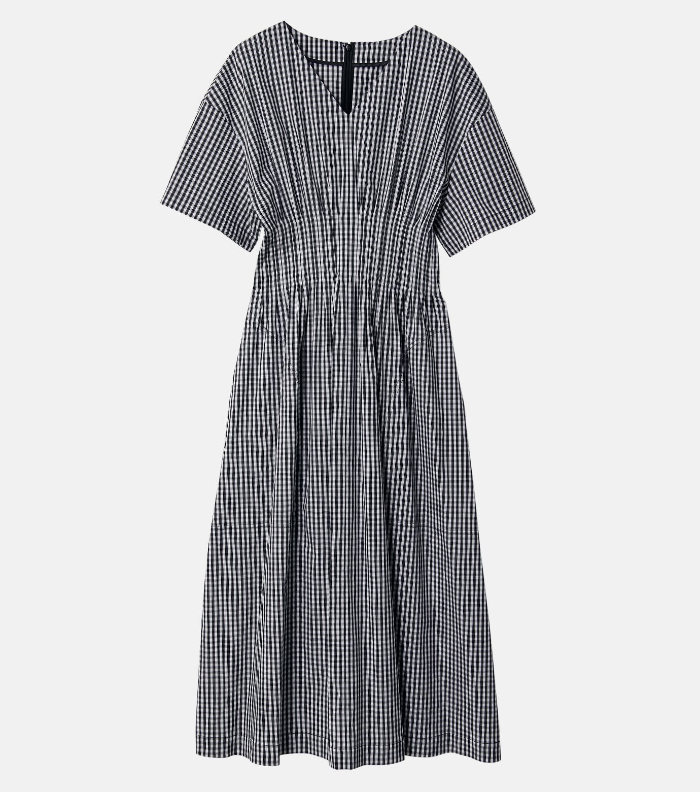 Gingham Check Round Form Dress