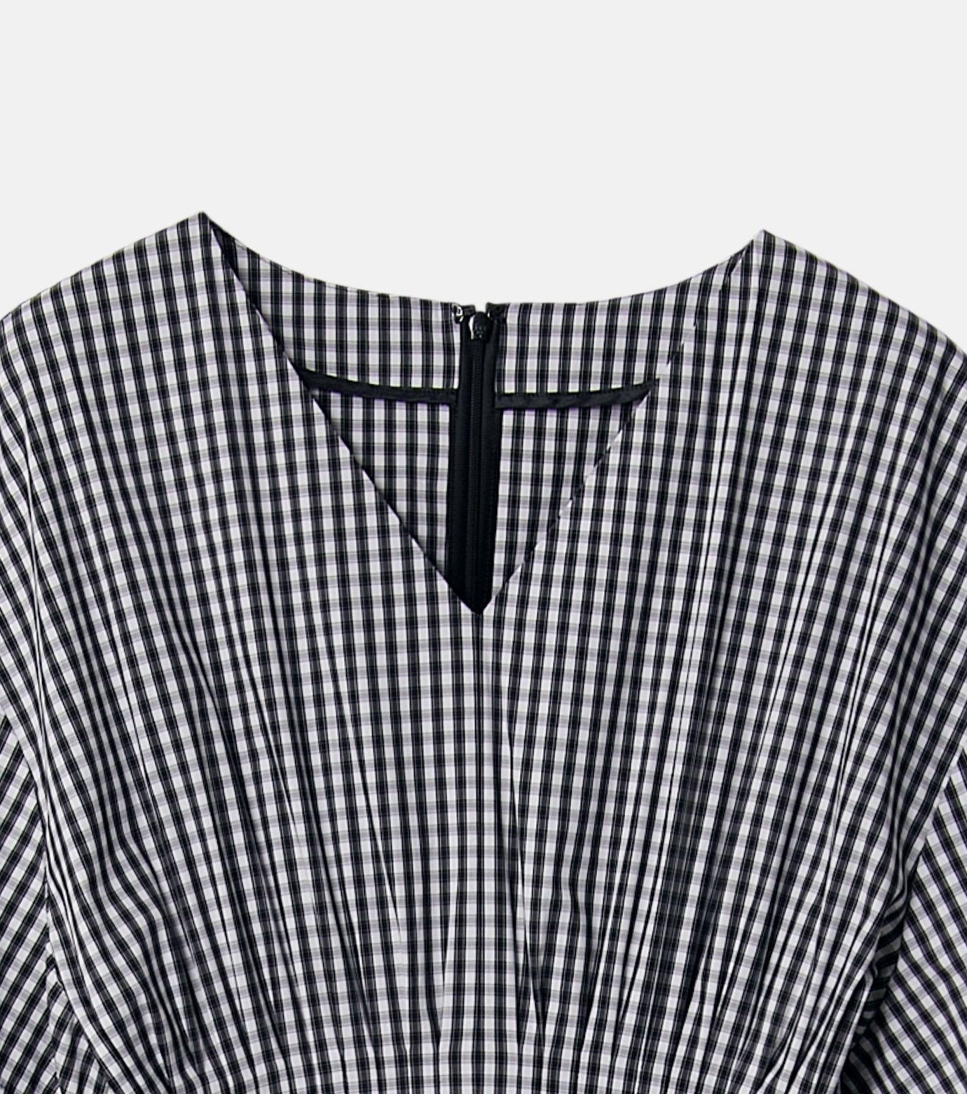 Gingham Check Round Form Dress