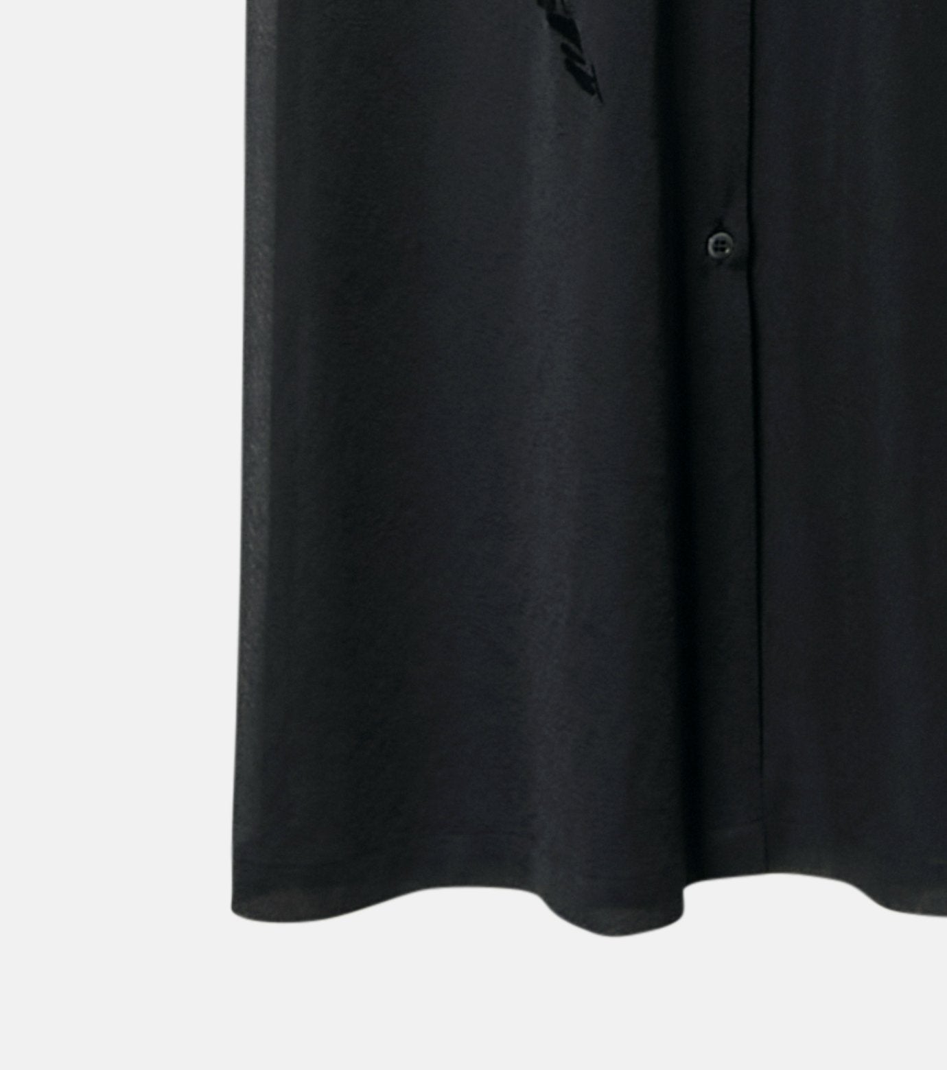 Sheer Shirt Dress w/Flocked Flower