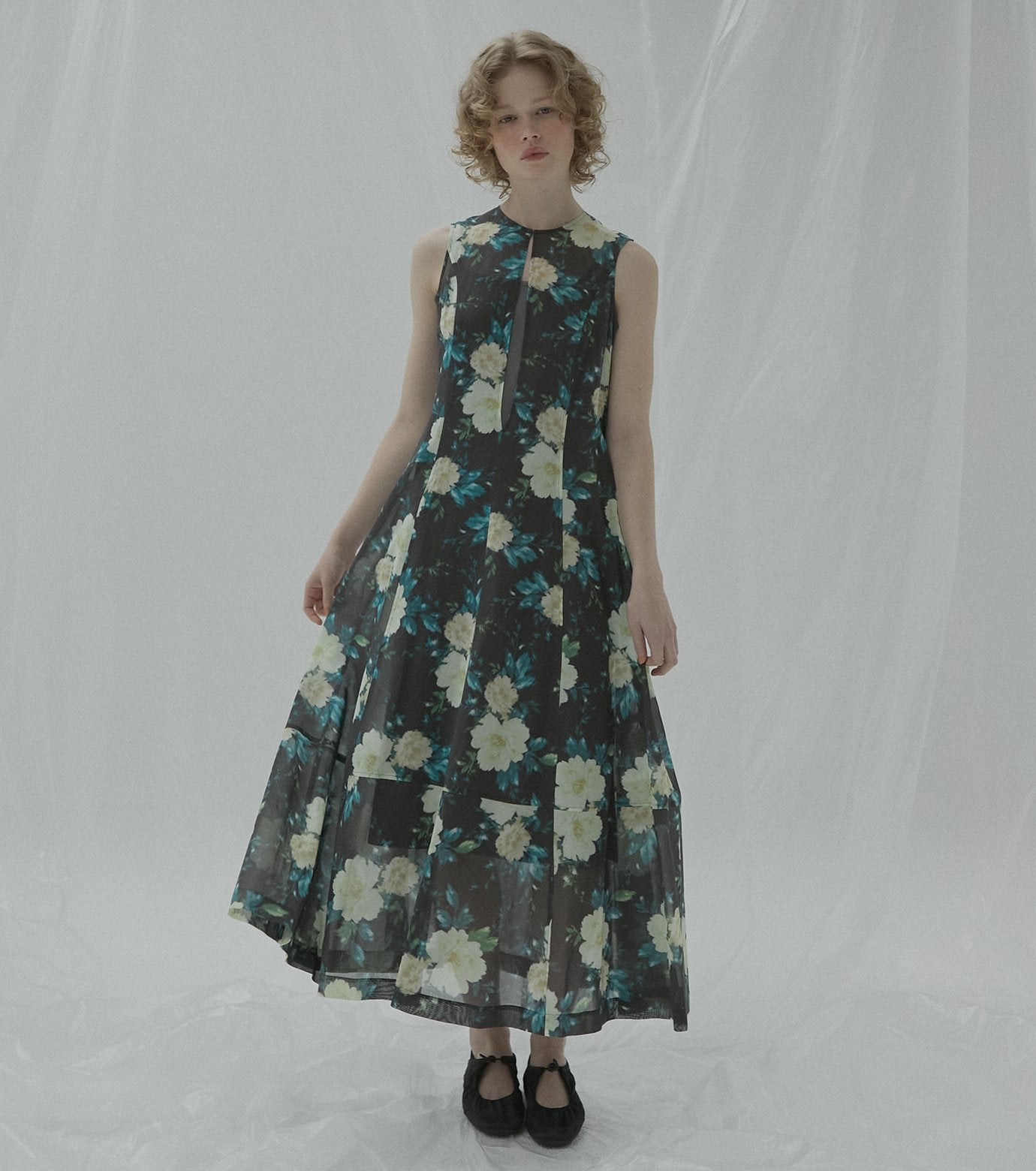 Vintage Floral Maxi Dress