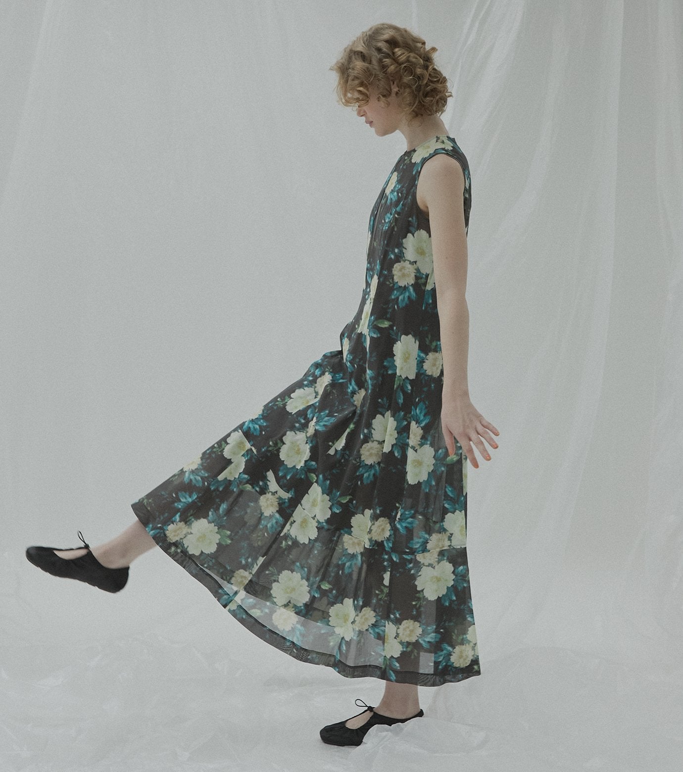 Vintage Floral Maxi Dress