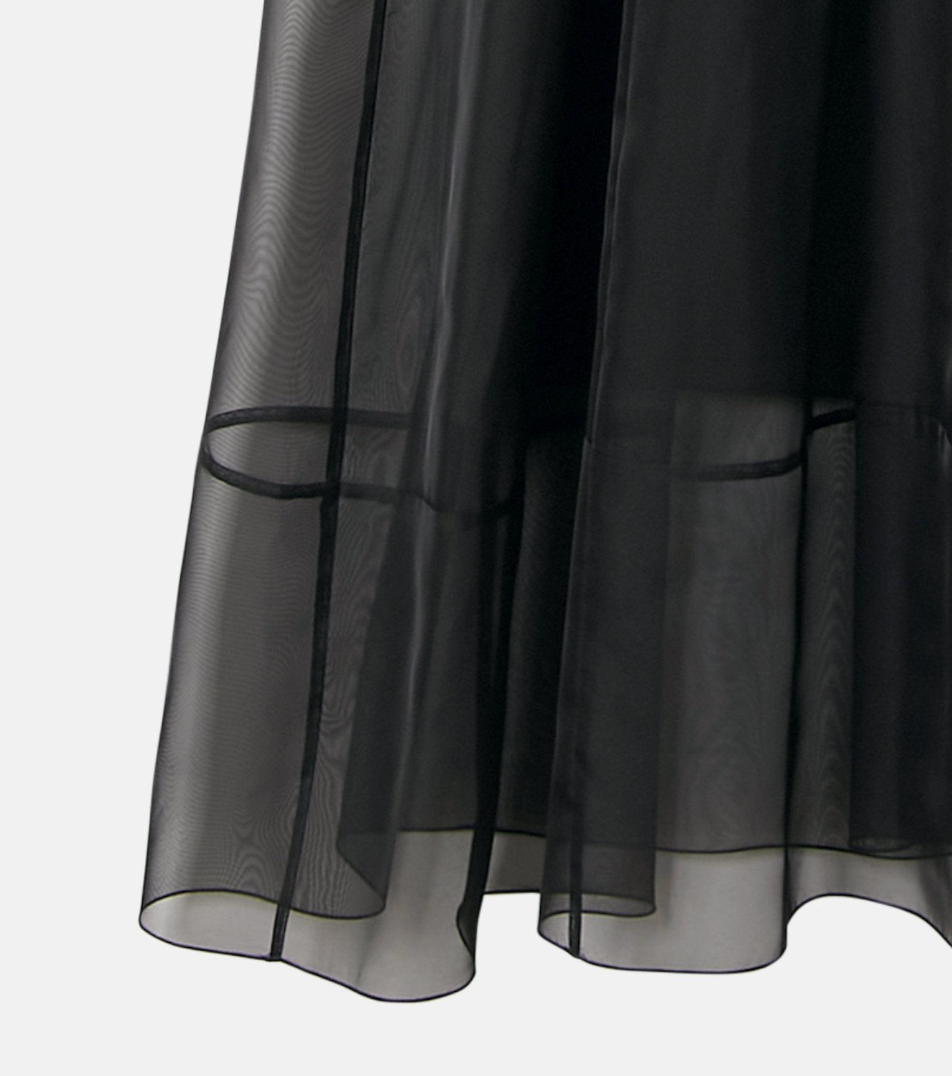 Sheer Gathered Waist Dress