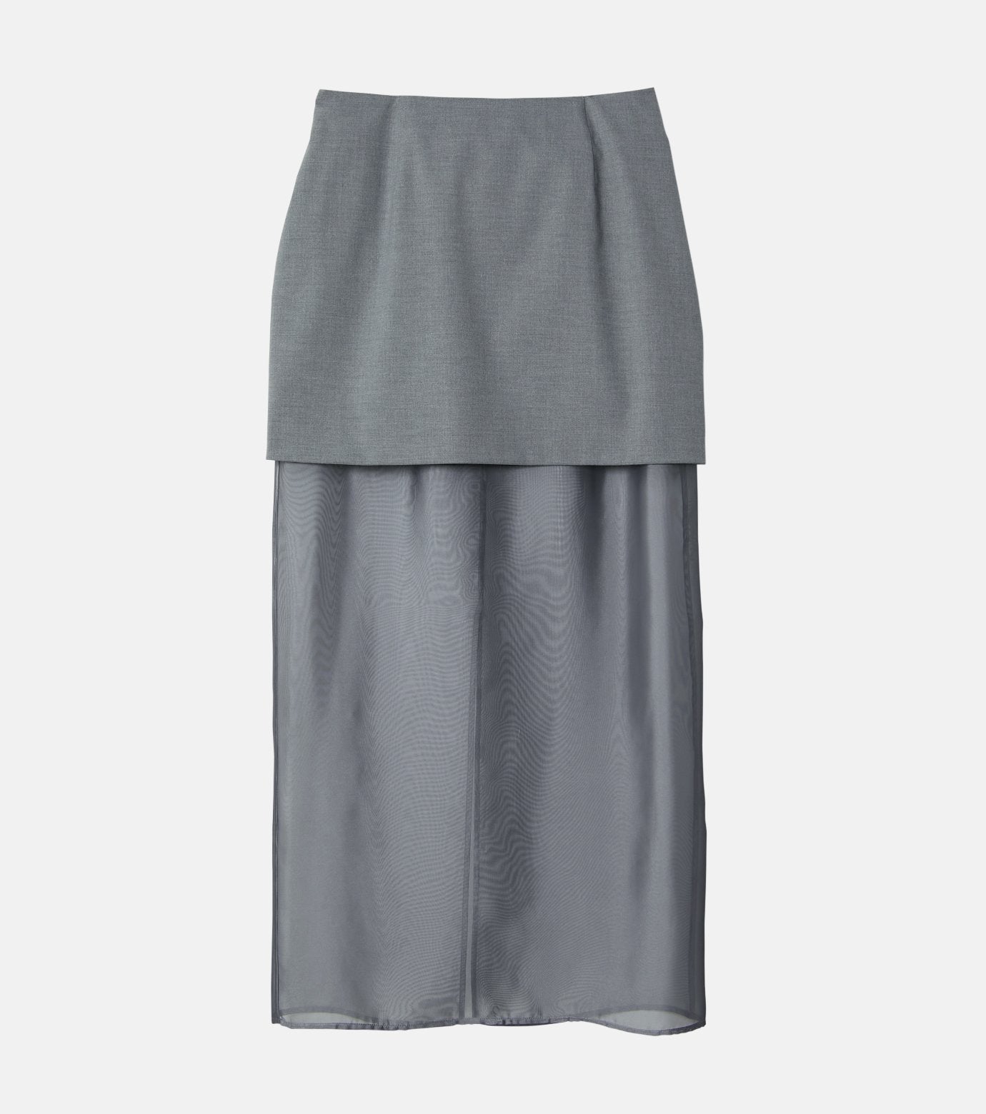 Sheer-Blend Pencil Skirt