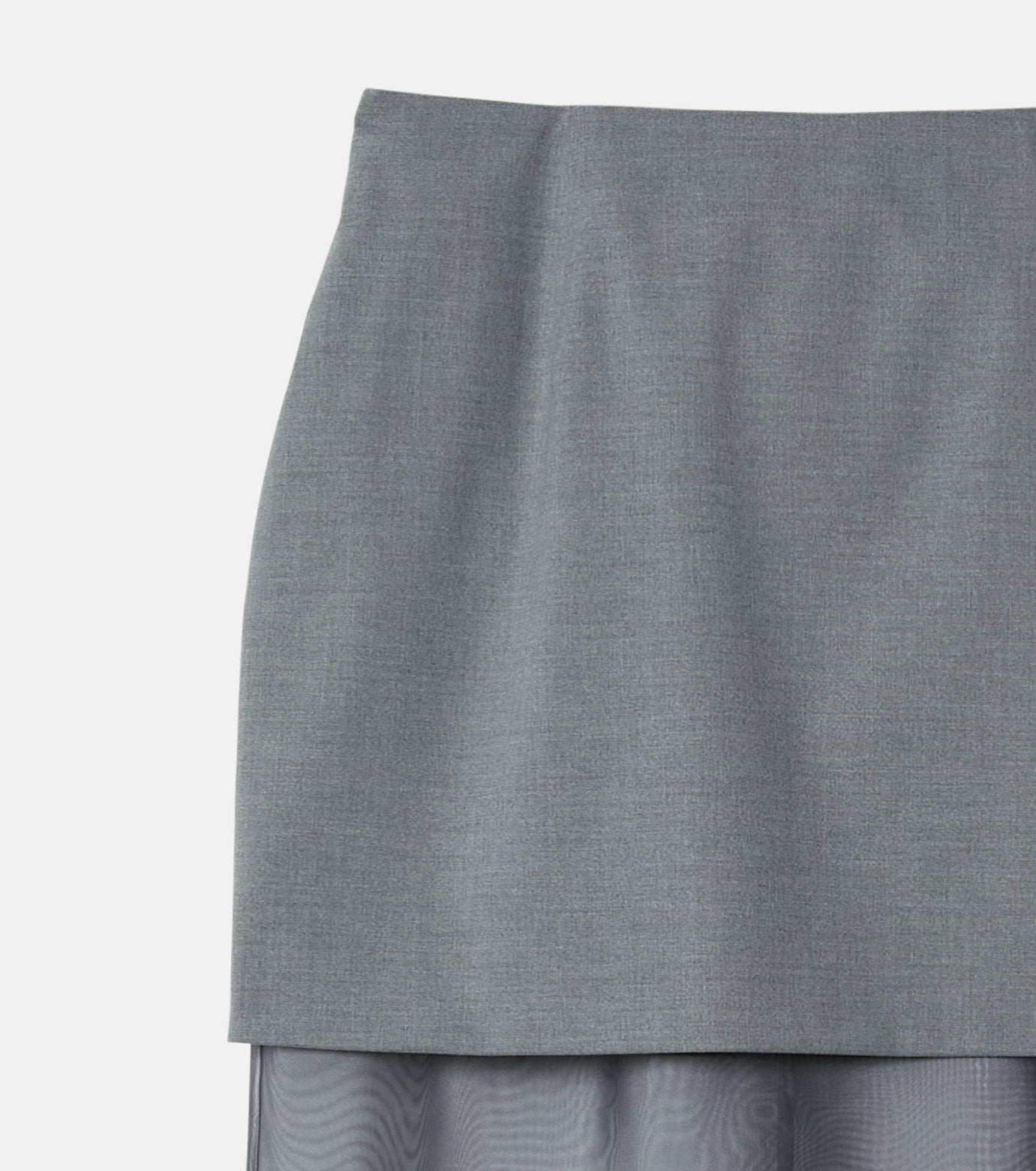 Sheer-Blend Pencil Skirt