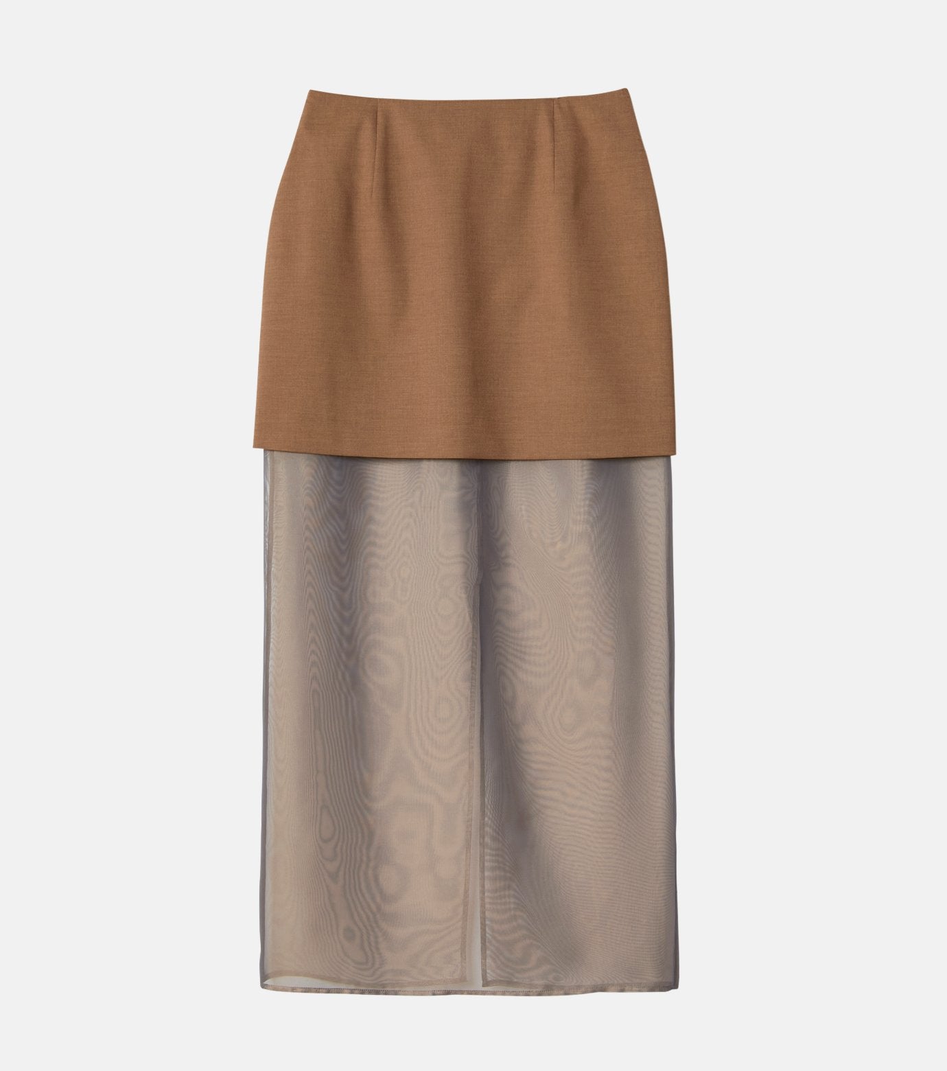 Sheer-Blend Pencil Skirt