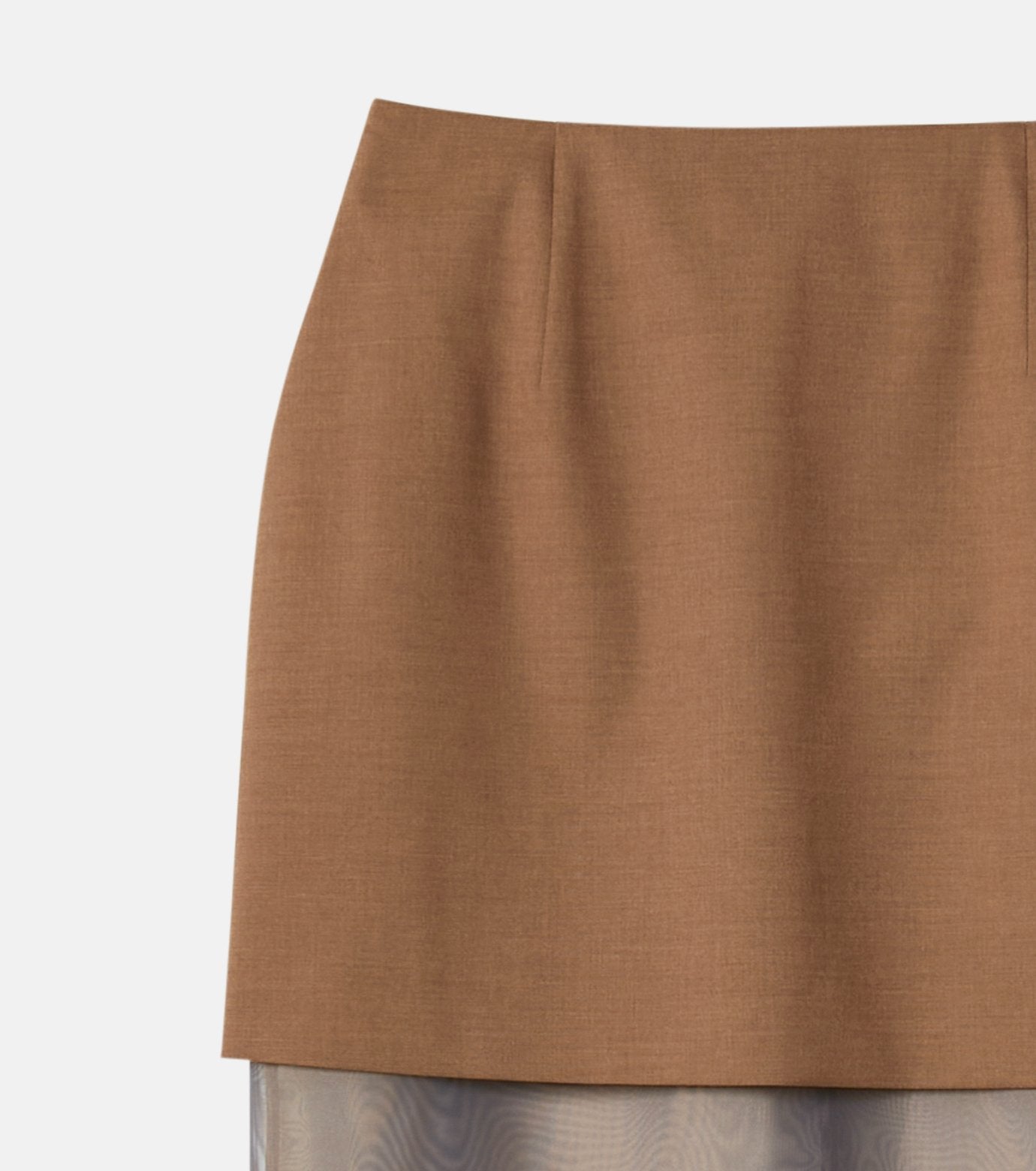 Sheer-Blend Pencil Skirt