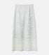 Flocky Lace Skirt