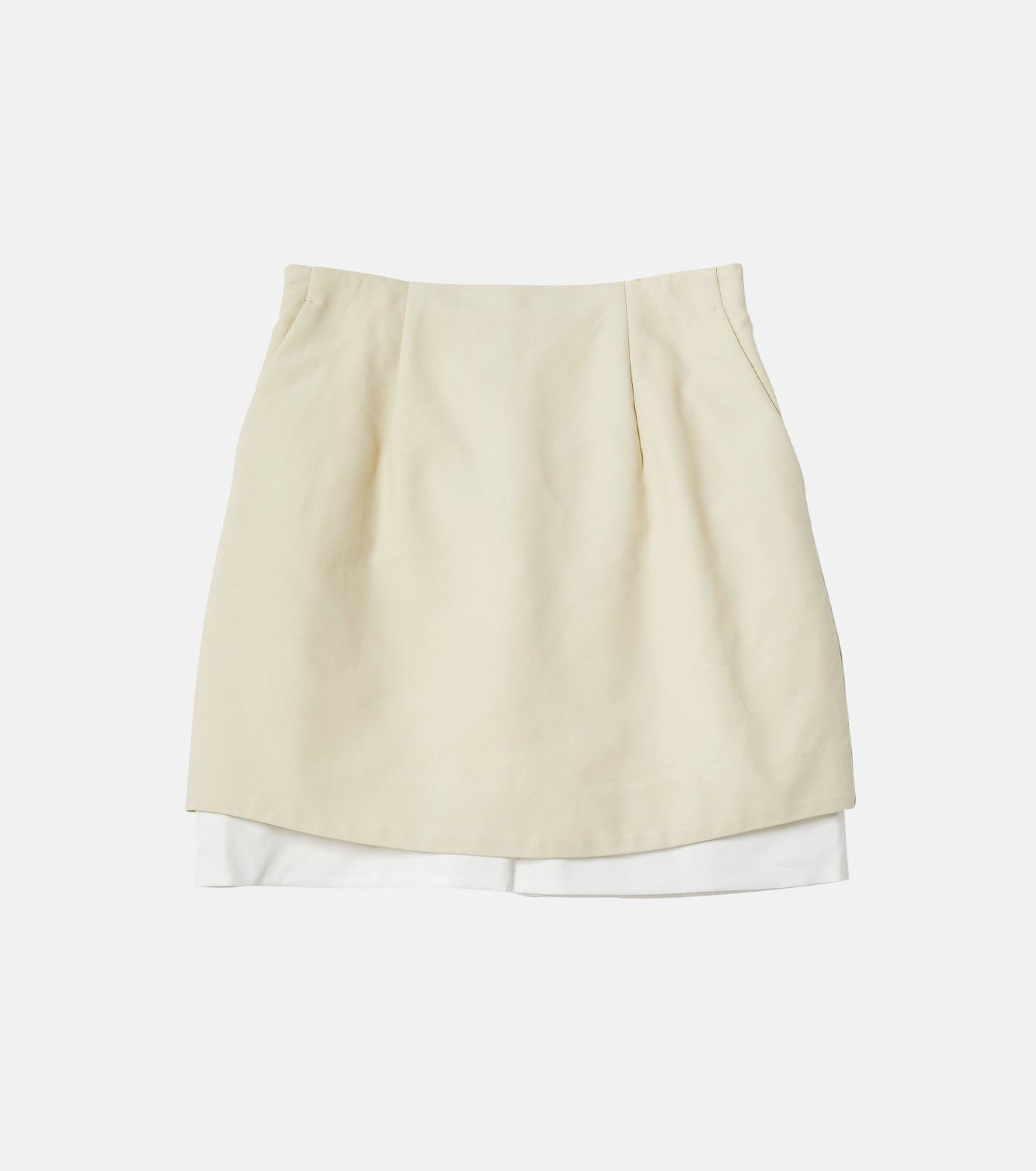 Contrast Mini Skirt