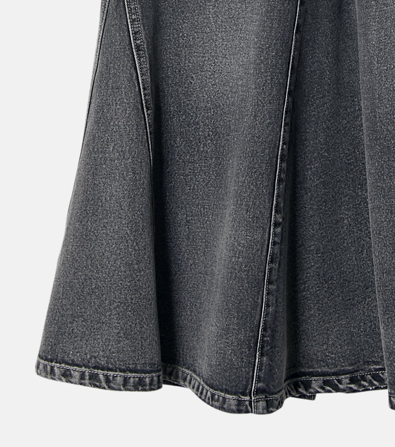 Flared Denim Skirt