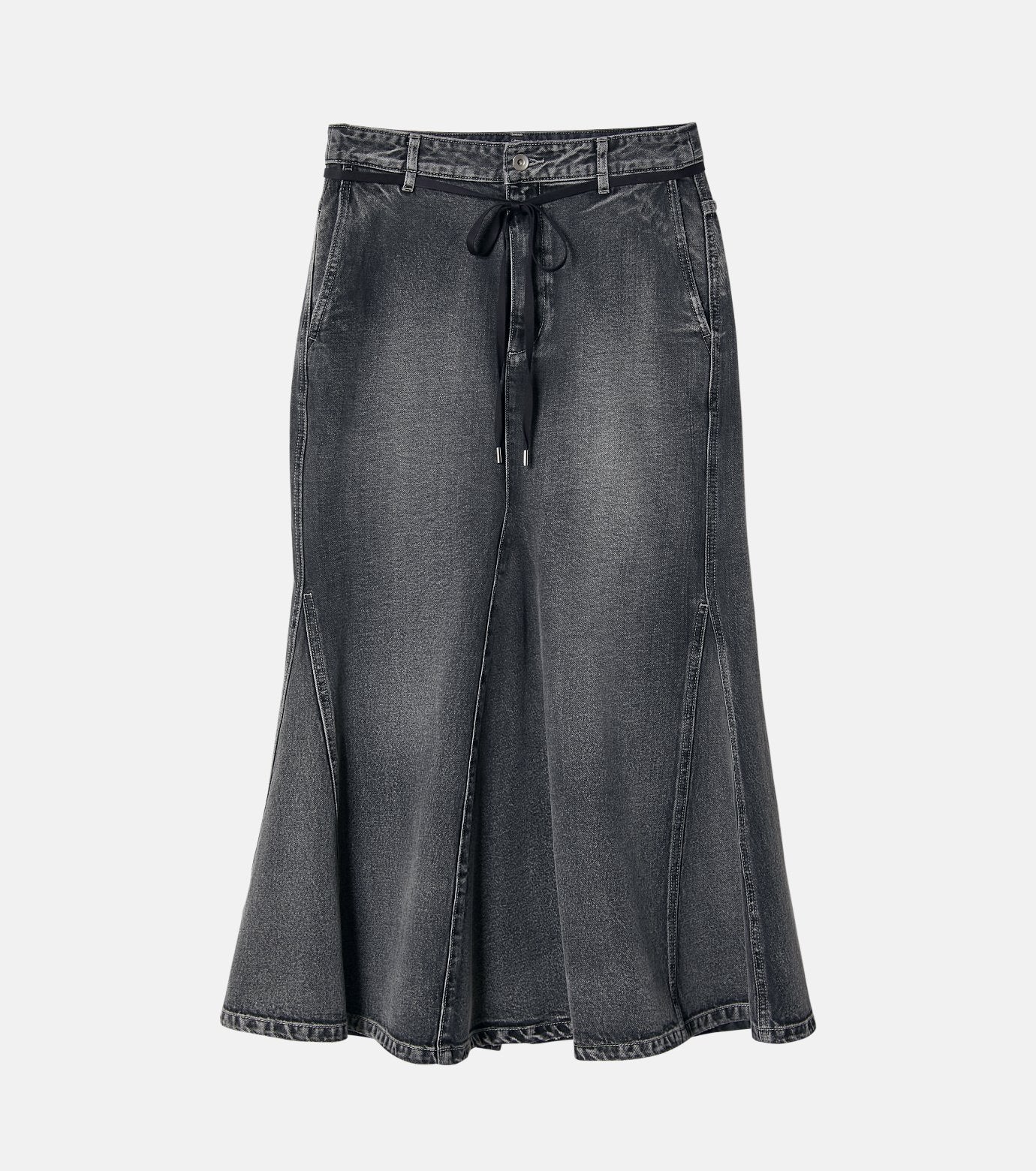 Flared Denim Skirt