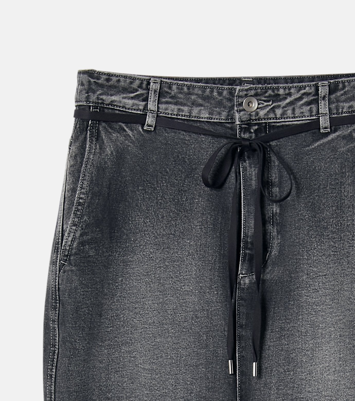 Flared Denim Skirt