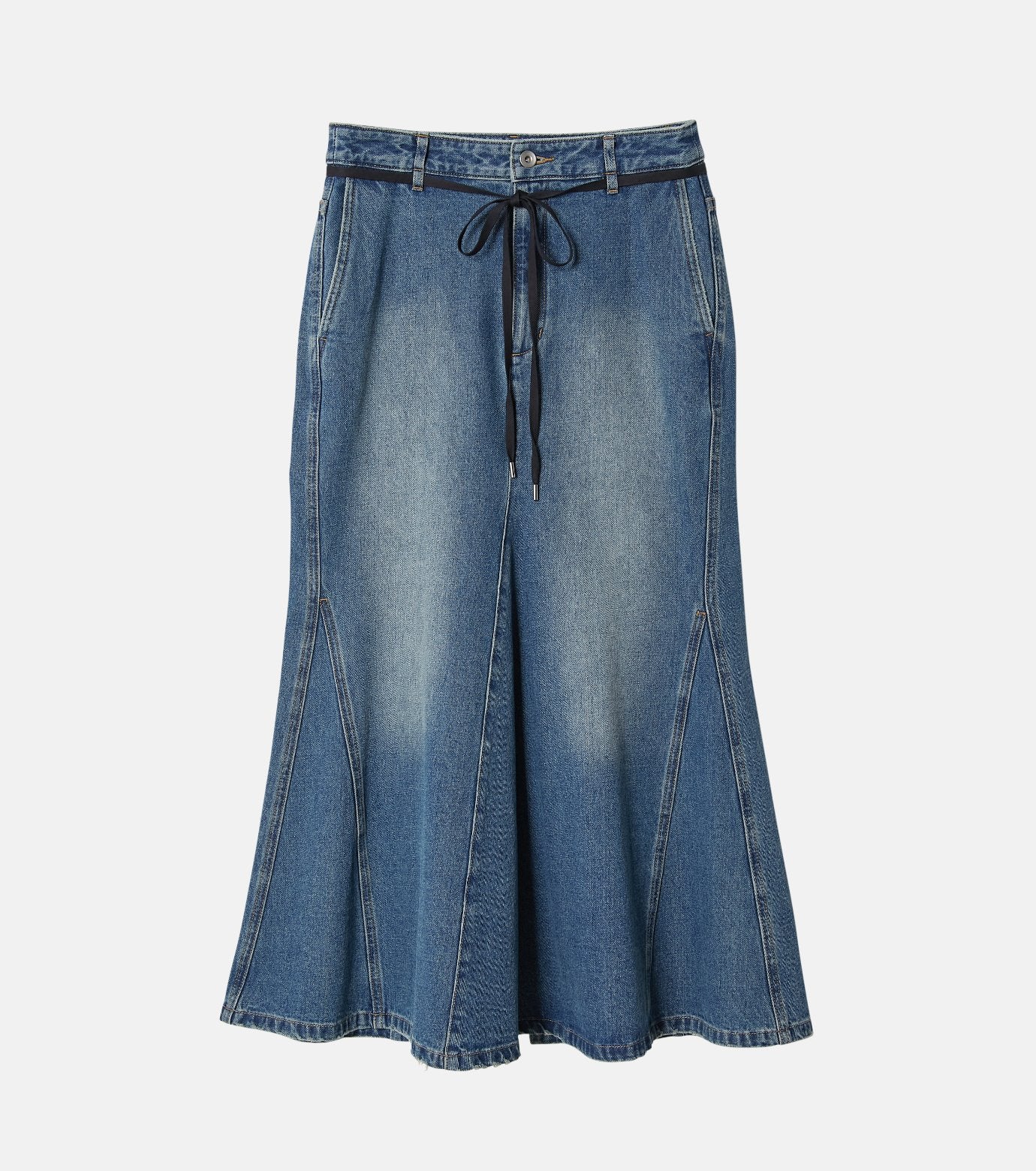 Flared Denim Skirt