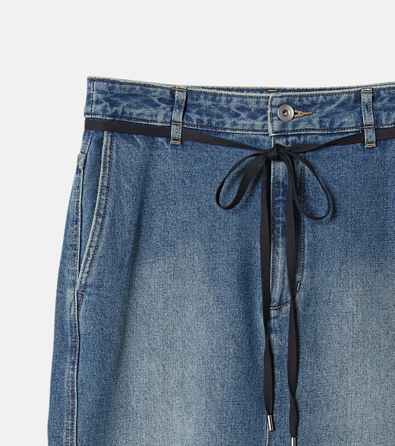 Flared Denim Skirt