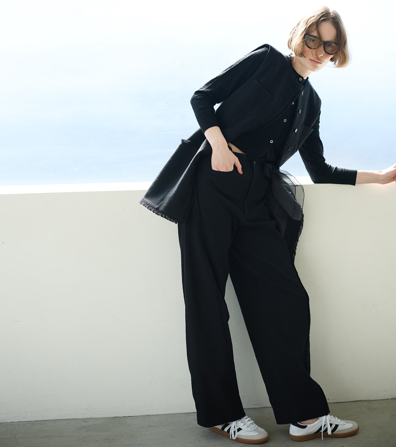 Tweed Volumn Pants