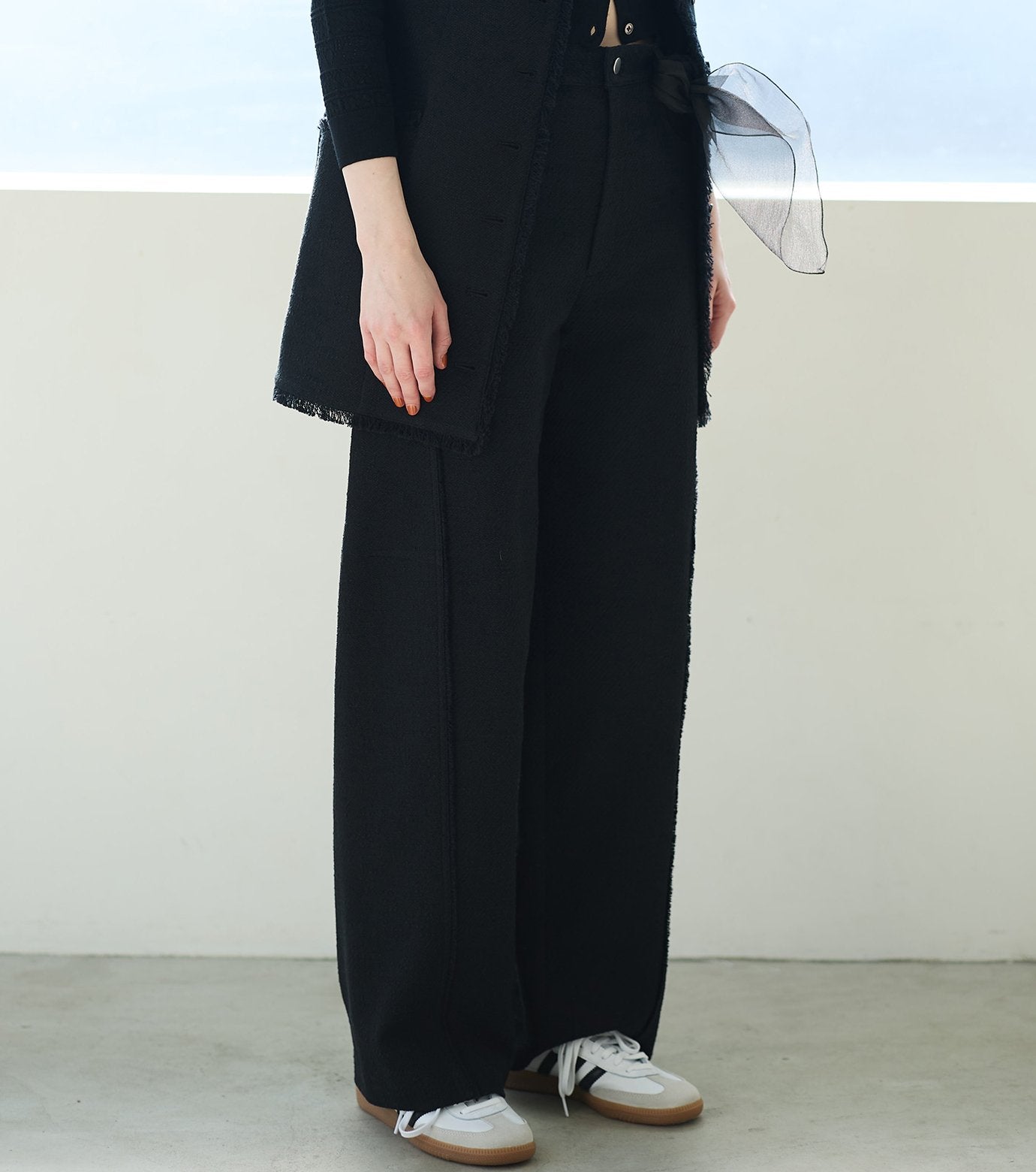 Tweed Volumn Pants