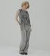 Wide Leg Trousers w/Cut Out Detail
