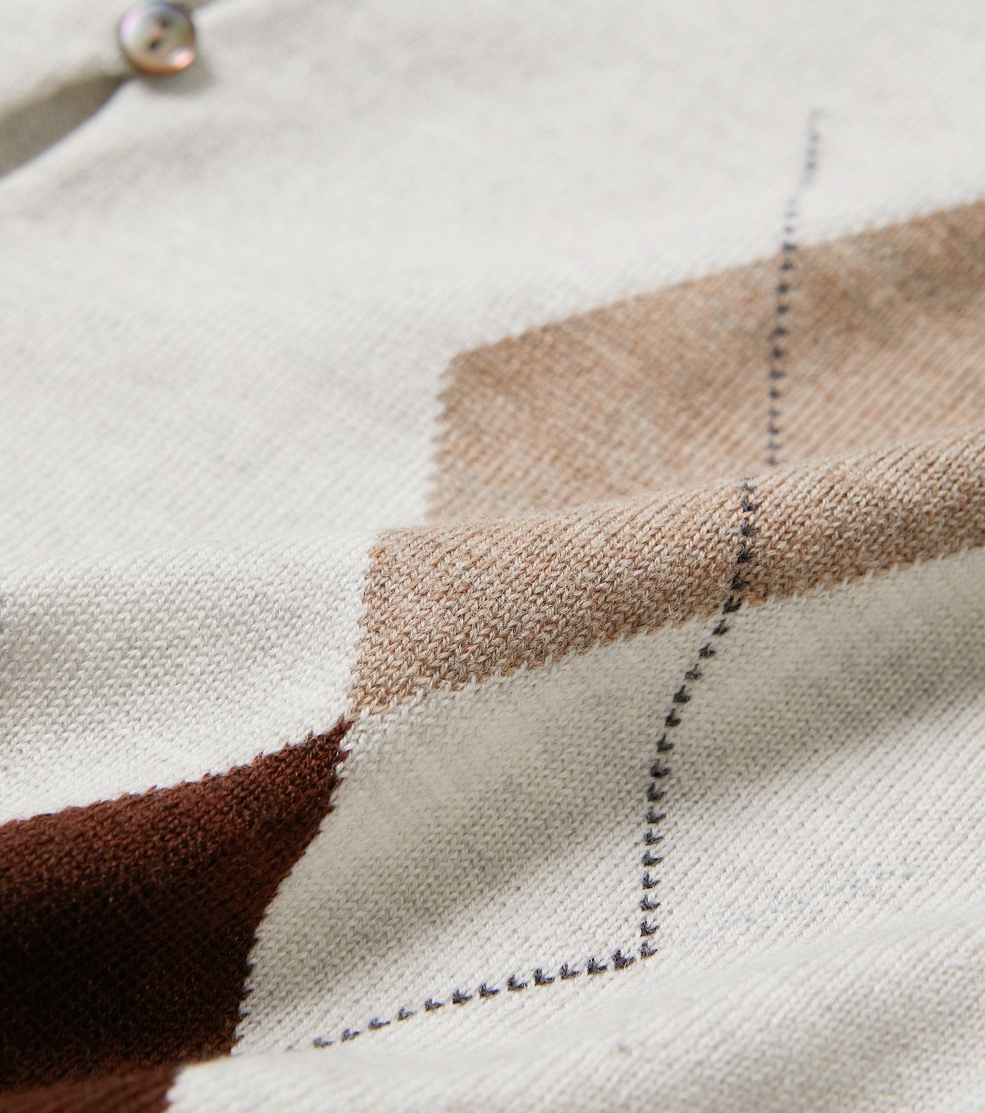 Argyle Knit Cardigan