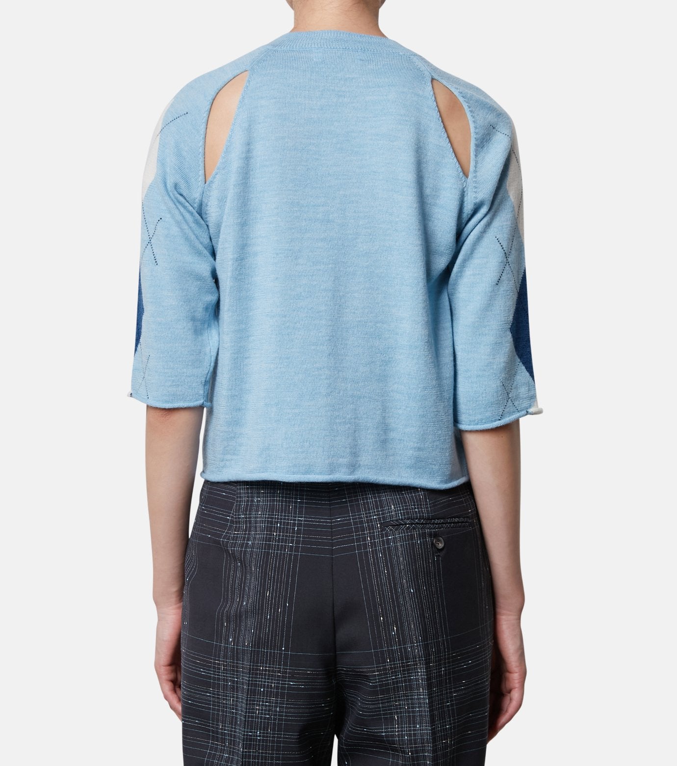 Argyle Knit Cardigan