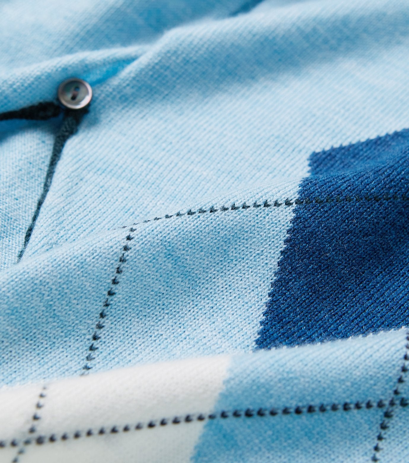 Argyle Knit Cardigan