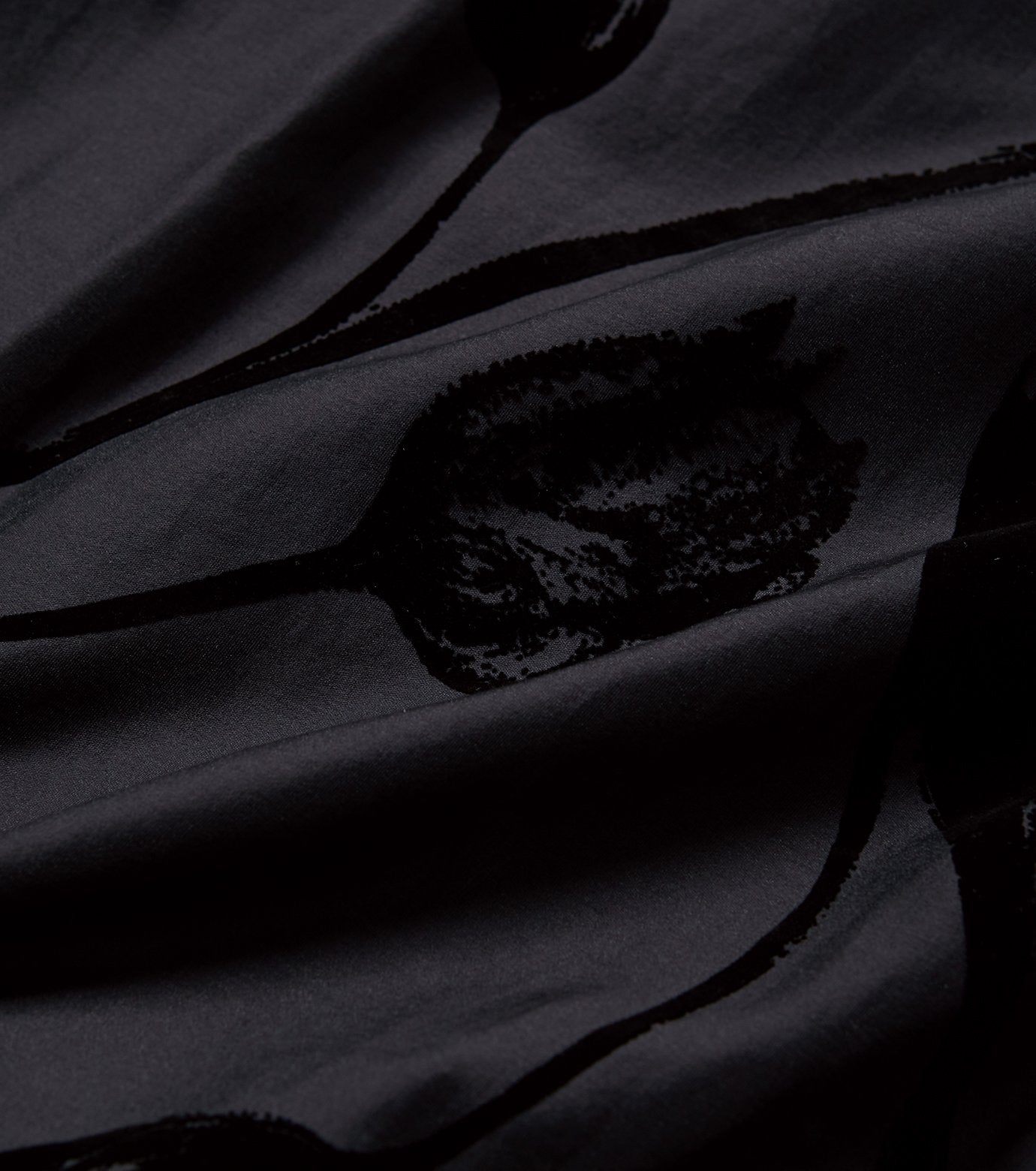 Flocky Print Cropped Shirt