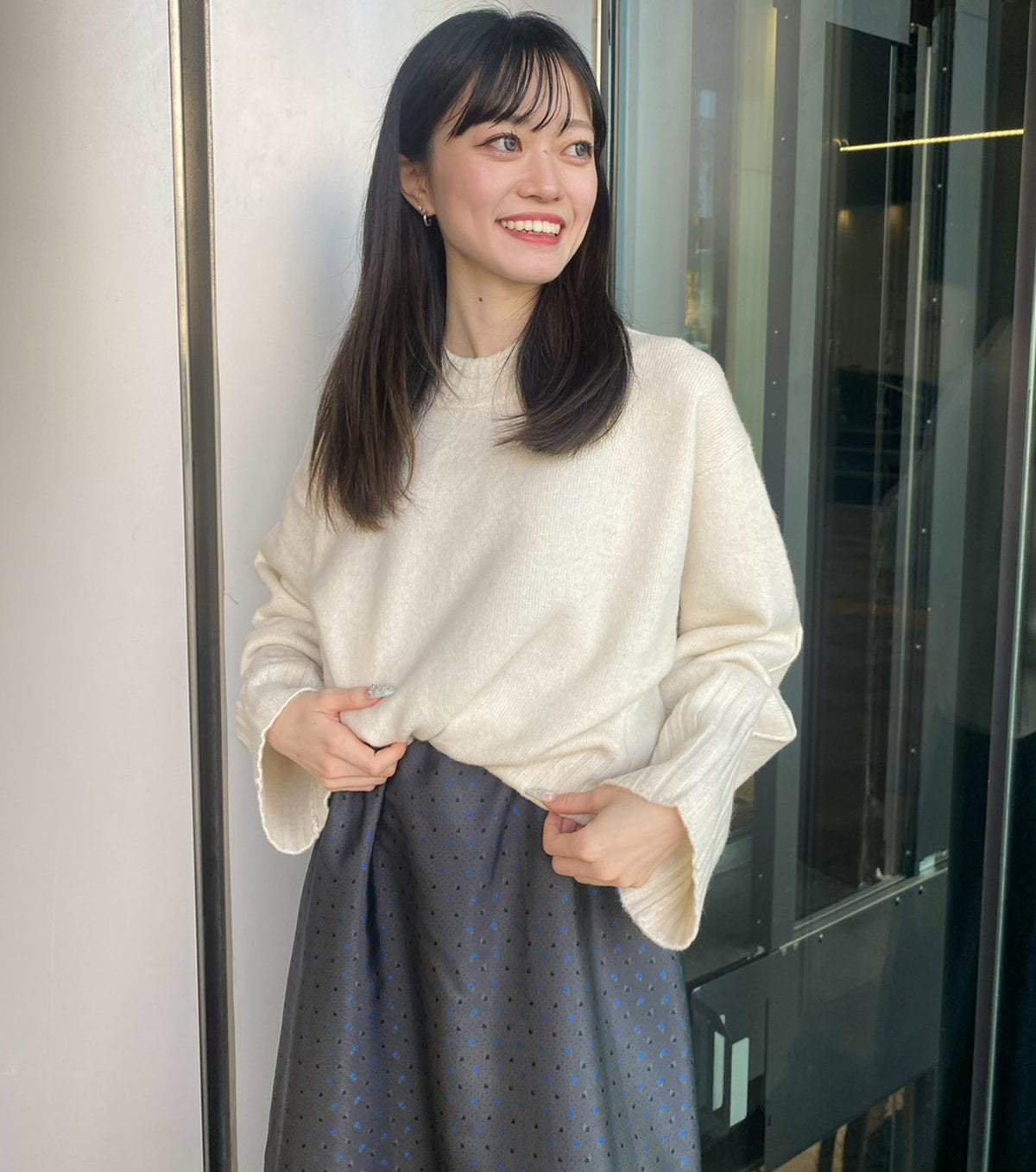 Relaxed Fit Crew Neck Sweater