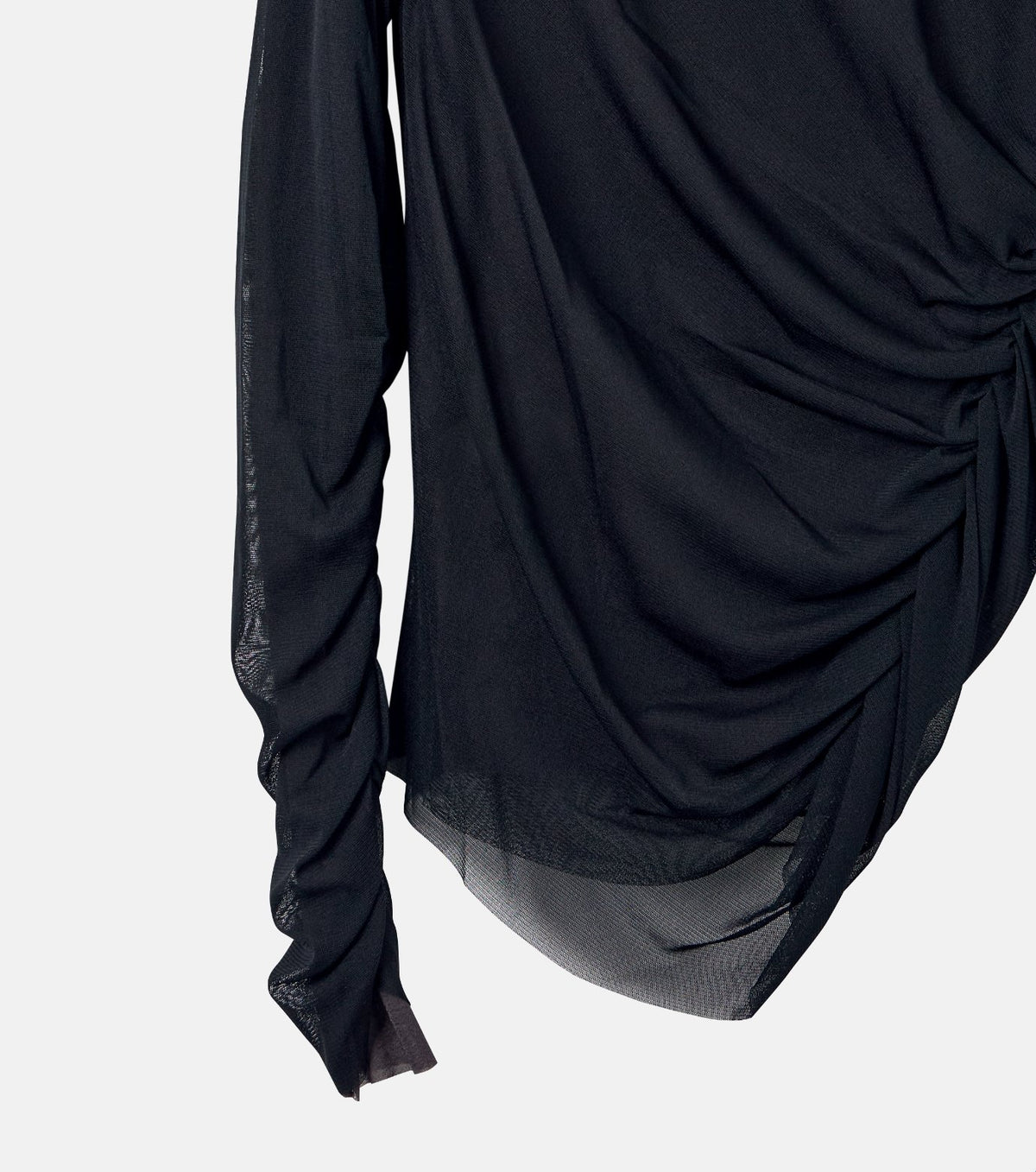 Ruched Tulle Top