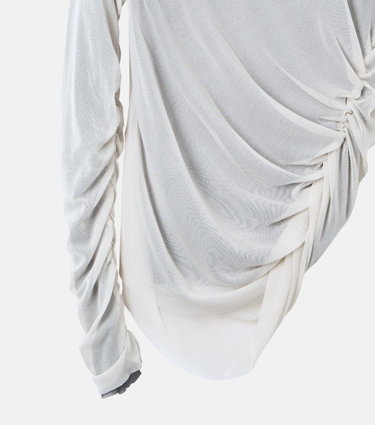 Ruched Tulle Top