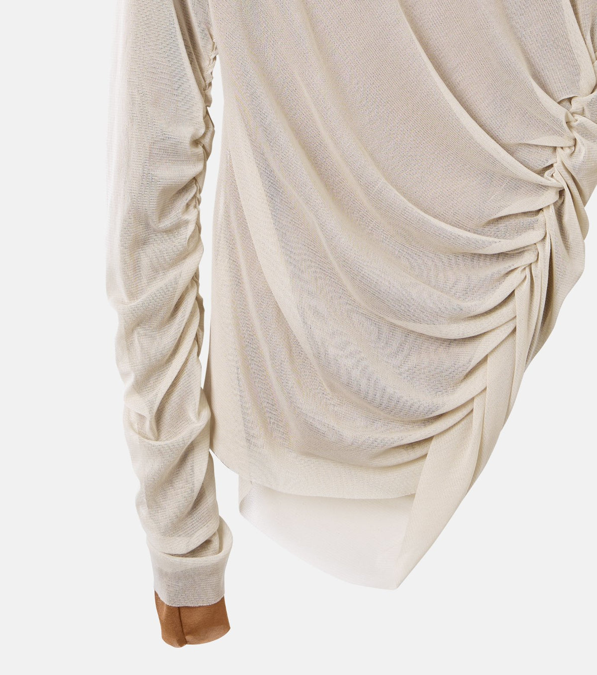 Ruched Tulle Top