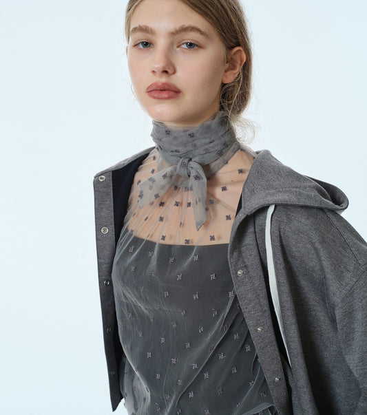 A-Line Jersey Hooded Shirt