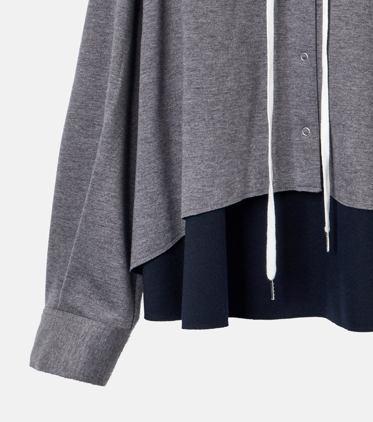A-Line Jersey Hooded Shirt